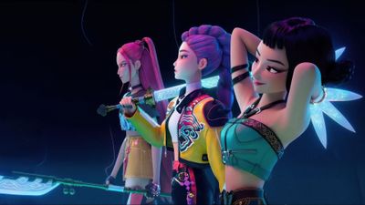 Huntrix Girl group ultra HD 4K wallpaper