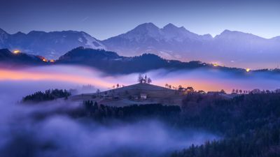 Slovenia Hilltop ultra HD 4K wallpaper