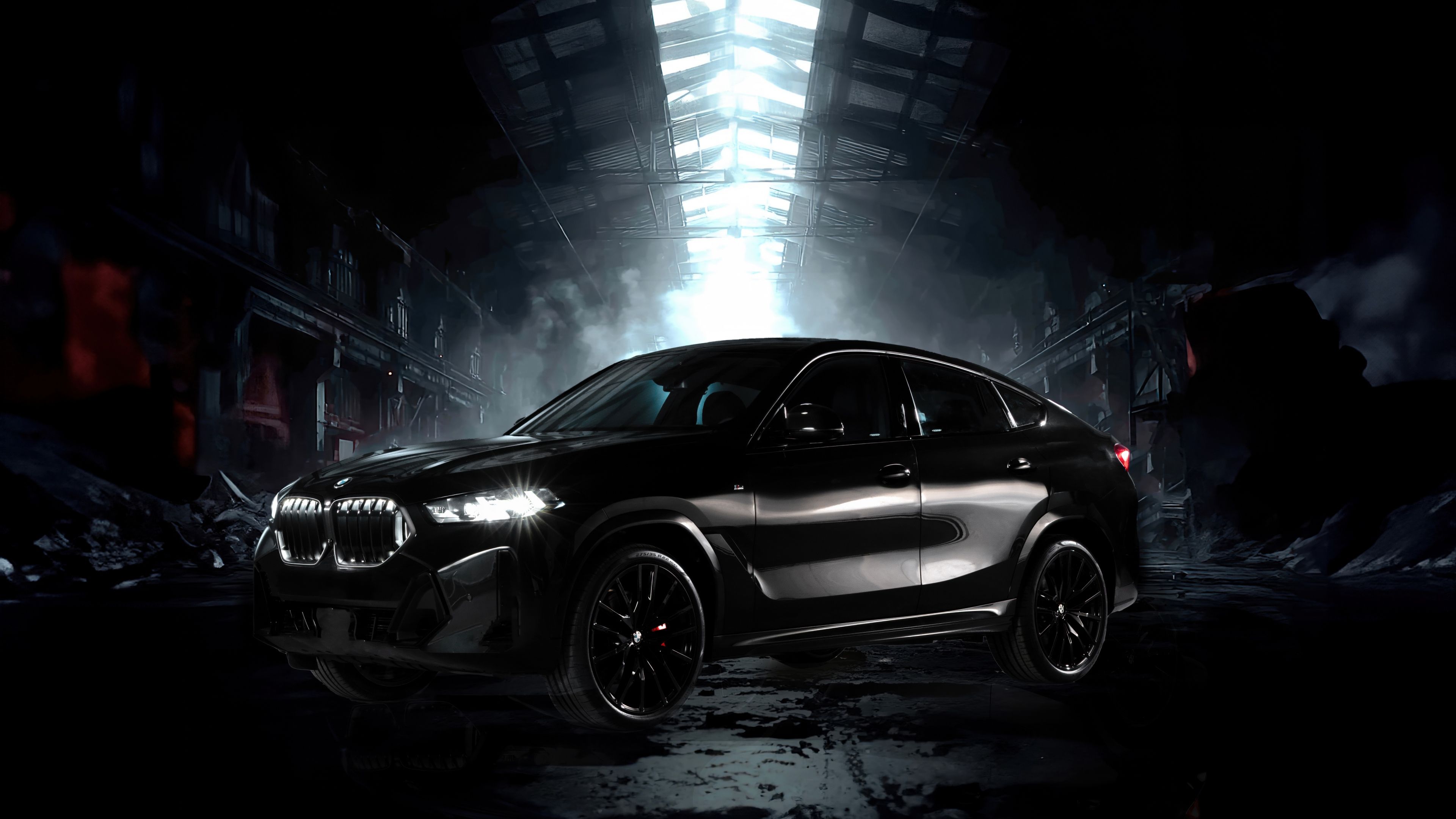 BMW X6 xDrive40i M Sport Dark Edition 2025 ultra HD 4K wallpaper