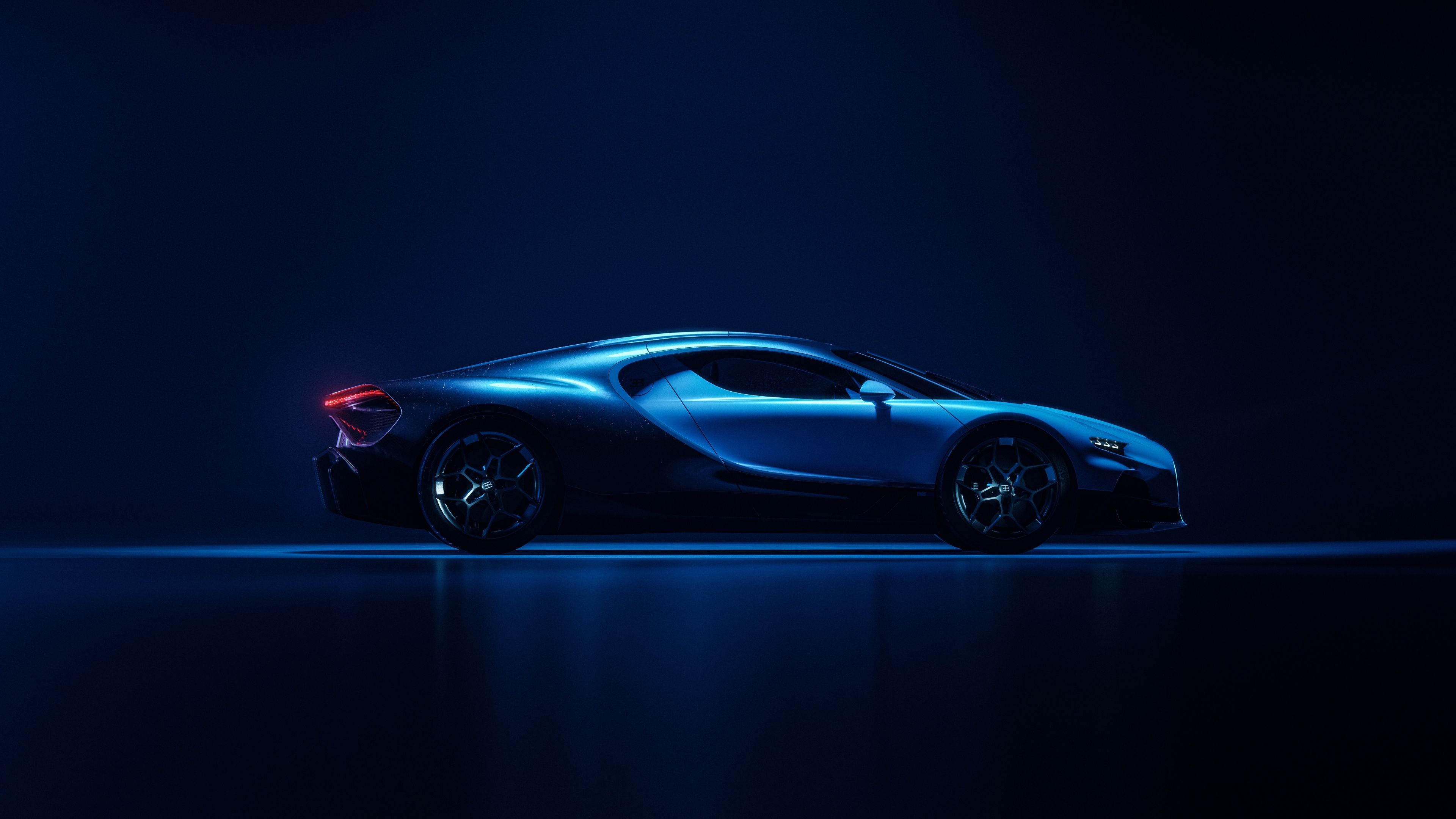 Bugatti Tourbillon Blue aesthetic ultra HD 4K wallpaper