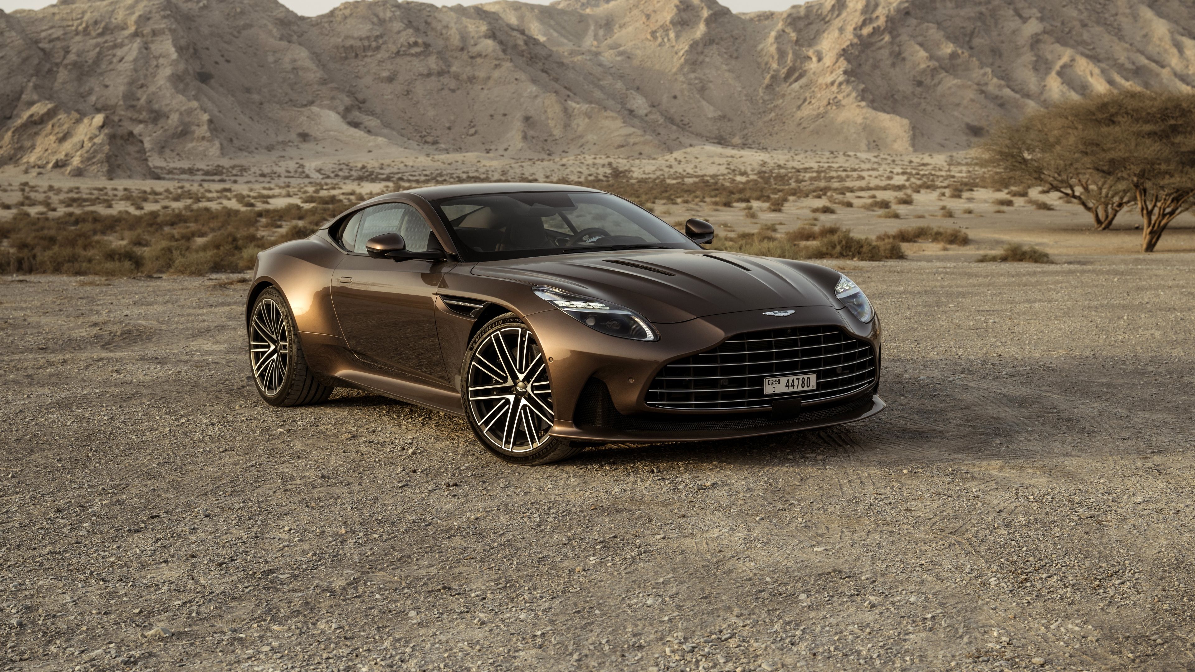 Aston Martin DB12 Desert ultra HD 4K wallpaper