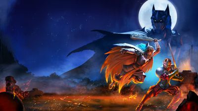 Aztec Batman: Clash of Empires Key Art ultra HD 4K wallpaper