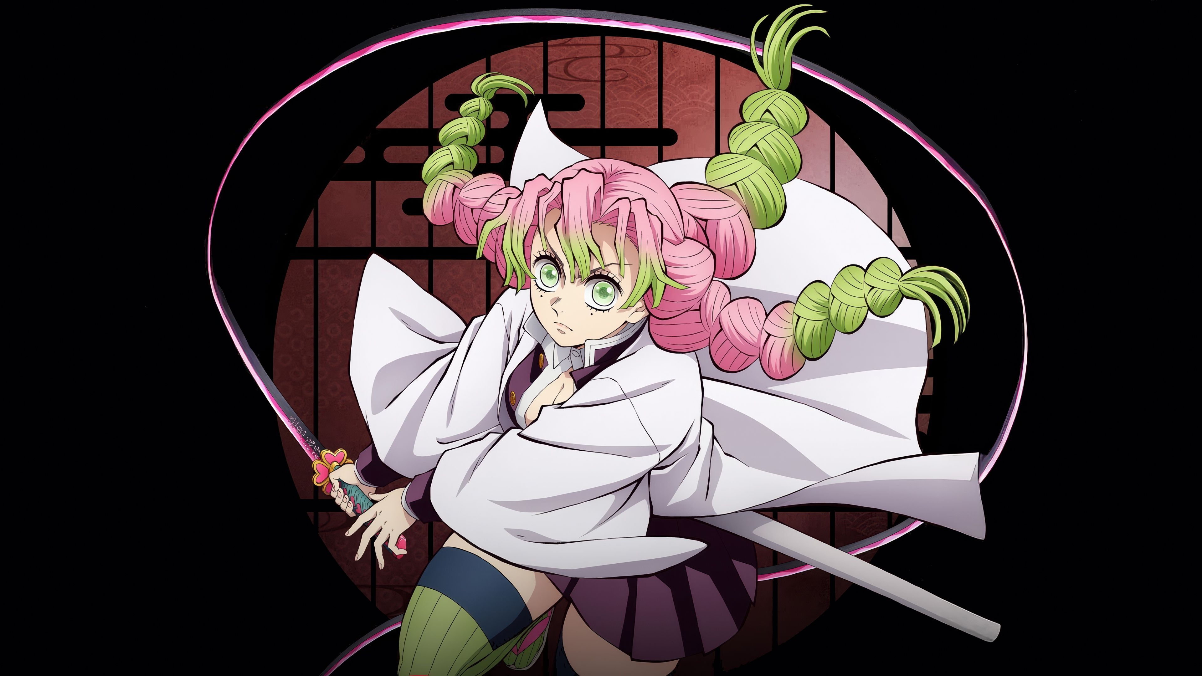 Mitsuri Kanroji - Infinity Castle ultra HD 4K wallpaper