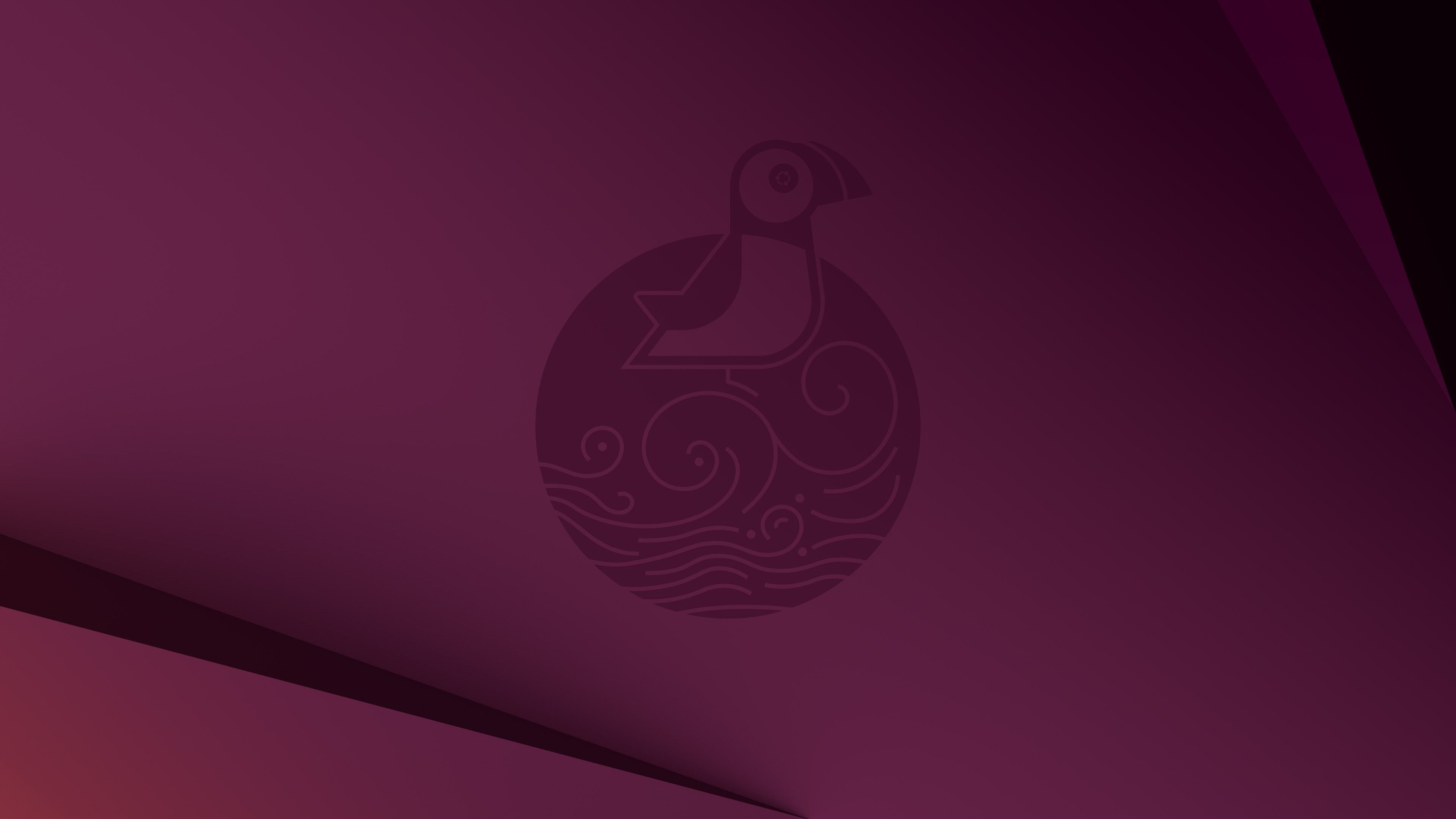 Ubuntu 25.04 Plucky Puffin Stock ultra HD 4K wallpaper
