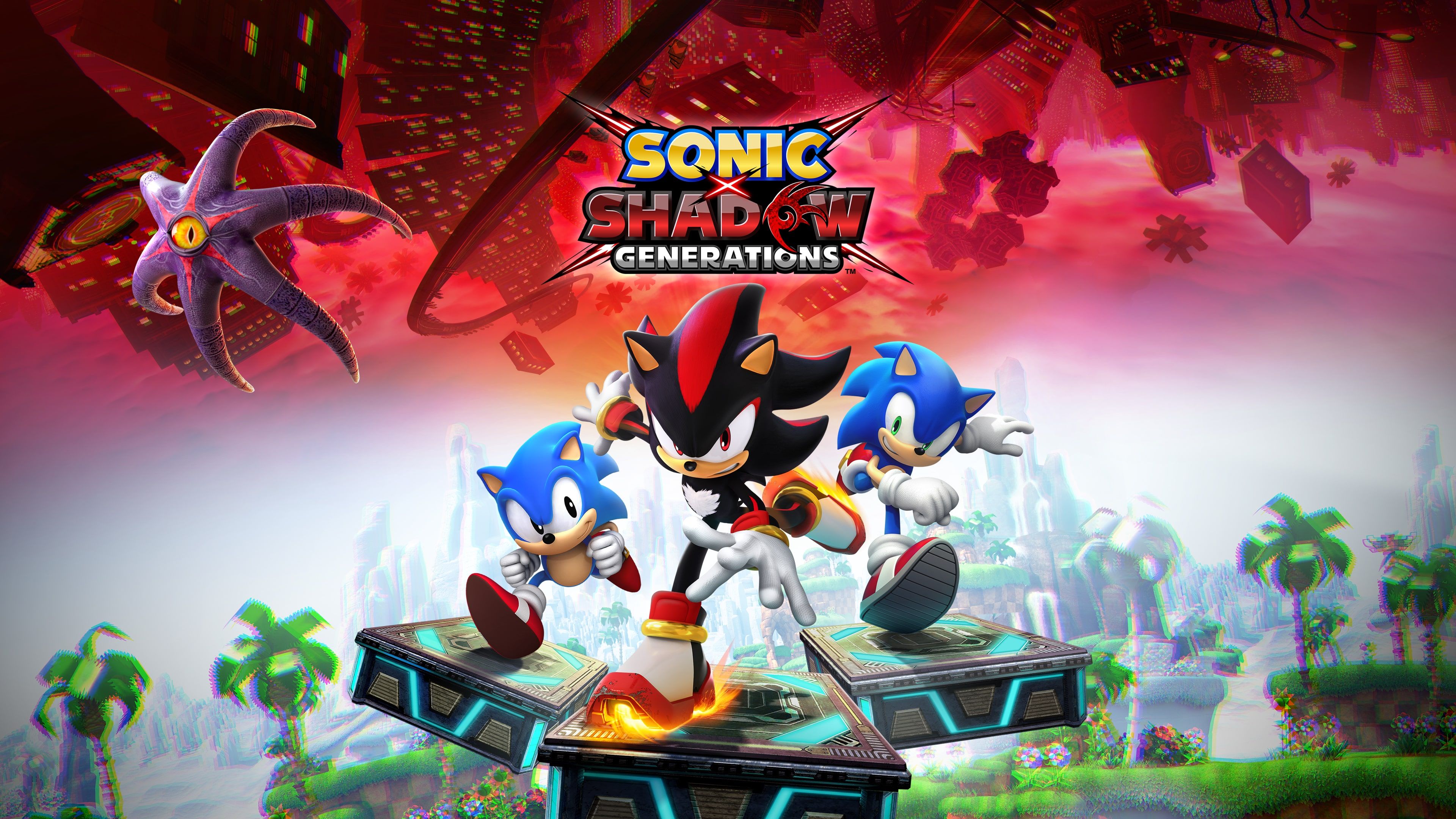 Sonic X Shadow Generations Game poster ultra HD 4K wallpaper