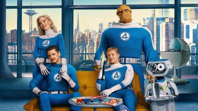 The Fantastic Four: First Steps Character poster ultra HD 4K wallpaper