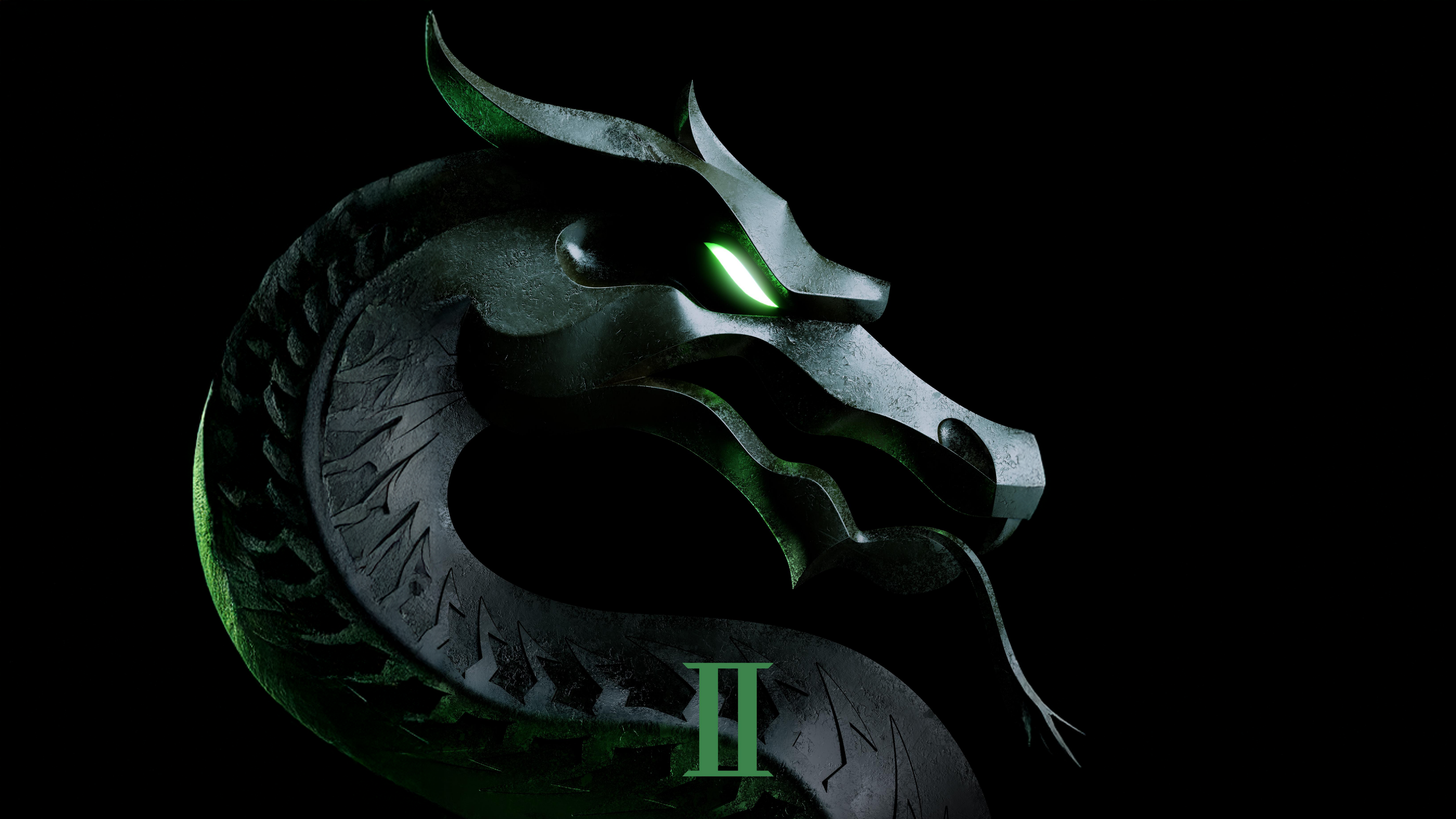 Mortal Kombat II Logo ultra HD 4K wallpaper