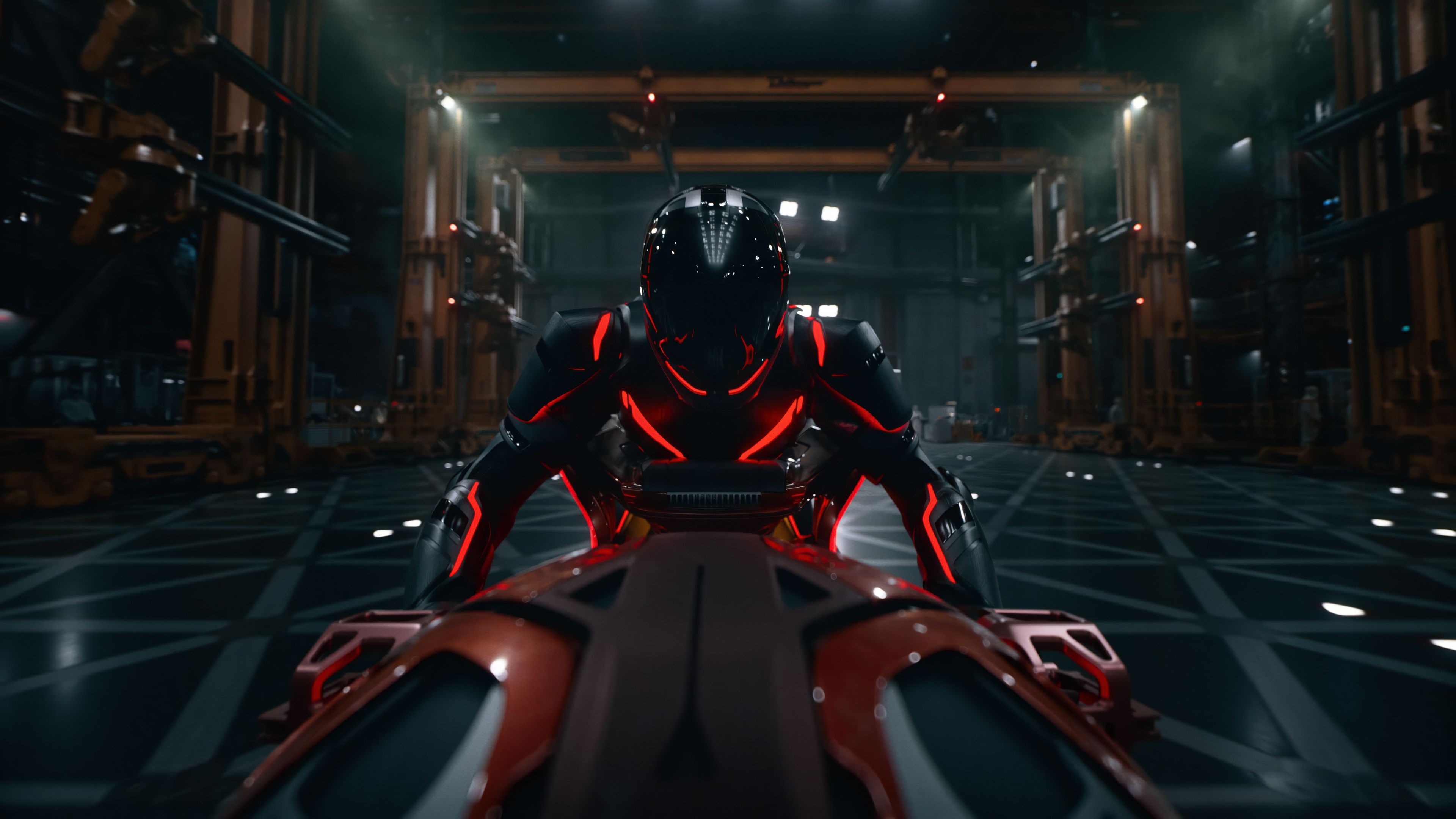 Tron: Ares AI Soldier ultra HD 4K wallpaper