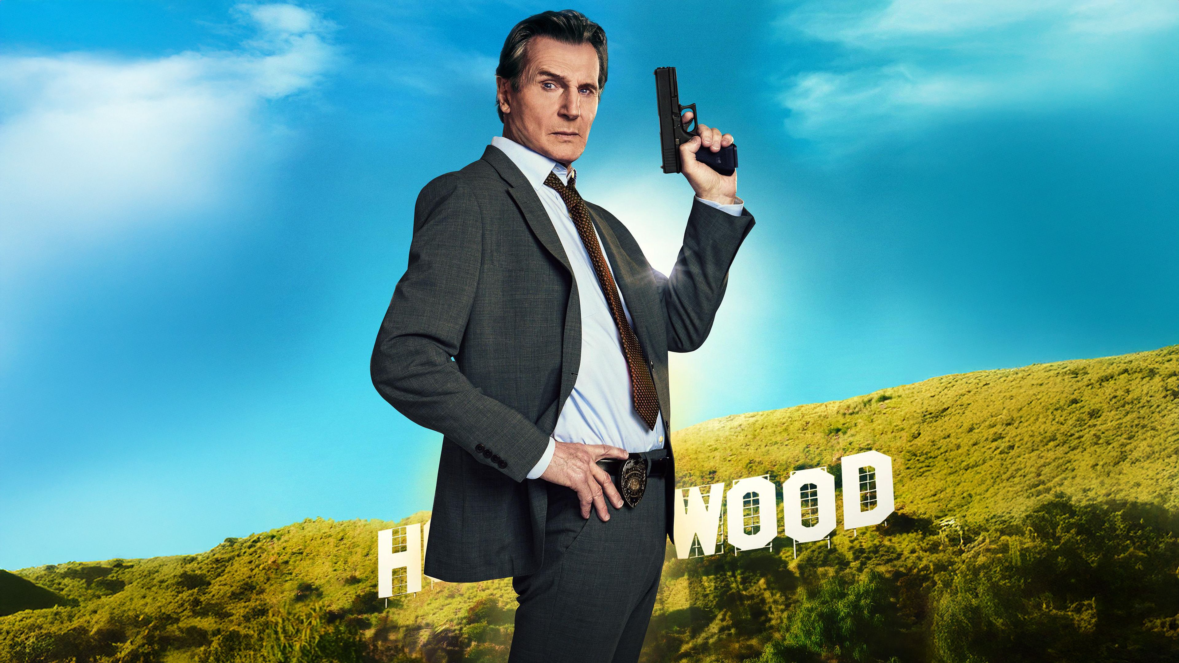 Liam Neeson The Naked Gun ultra HD 4K wallpaper