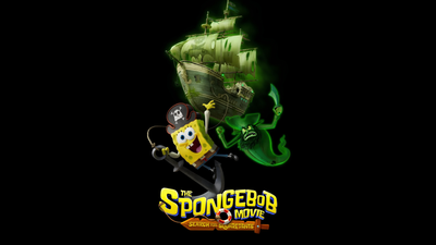 The SpongeBob Movie: Search for SquarePants Black Background ultra HD 4K wallpaper
