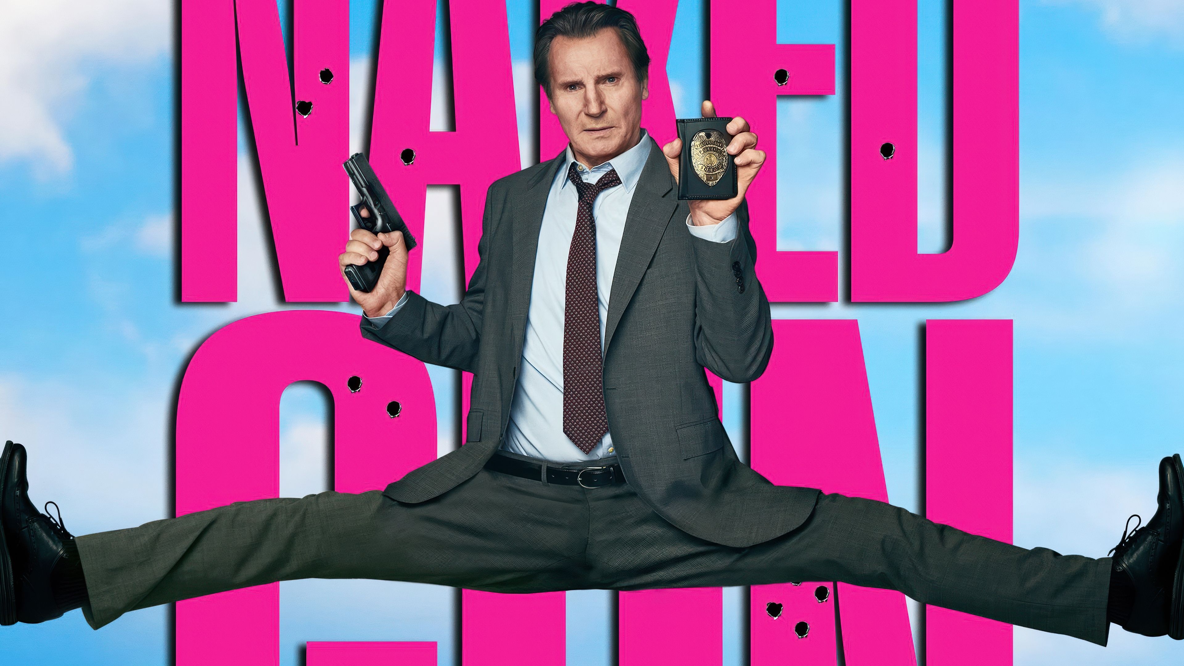 The Naked Gun Liam Neeson ultra HD 4K wallpaper