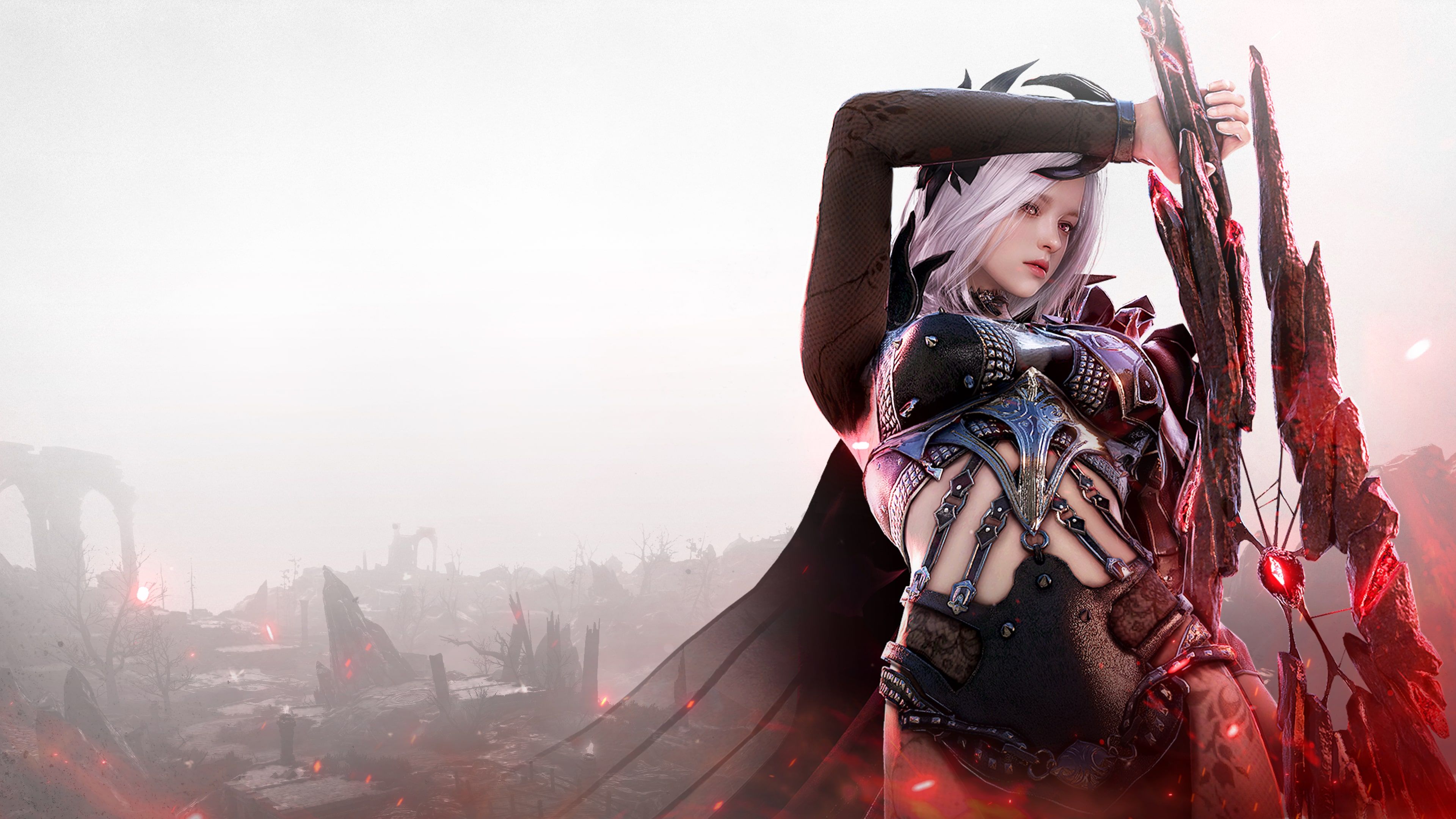 Black Desert Female warrior ultra HD 4K wallpaper
