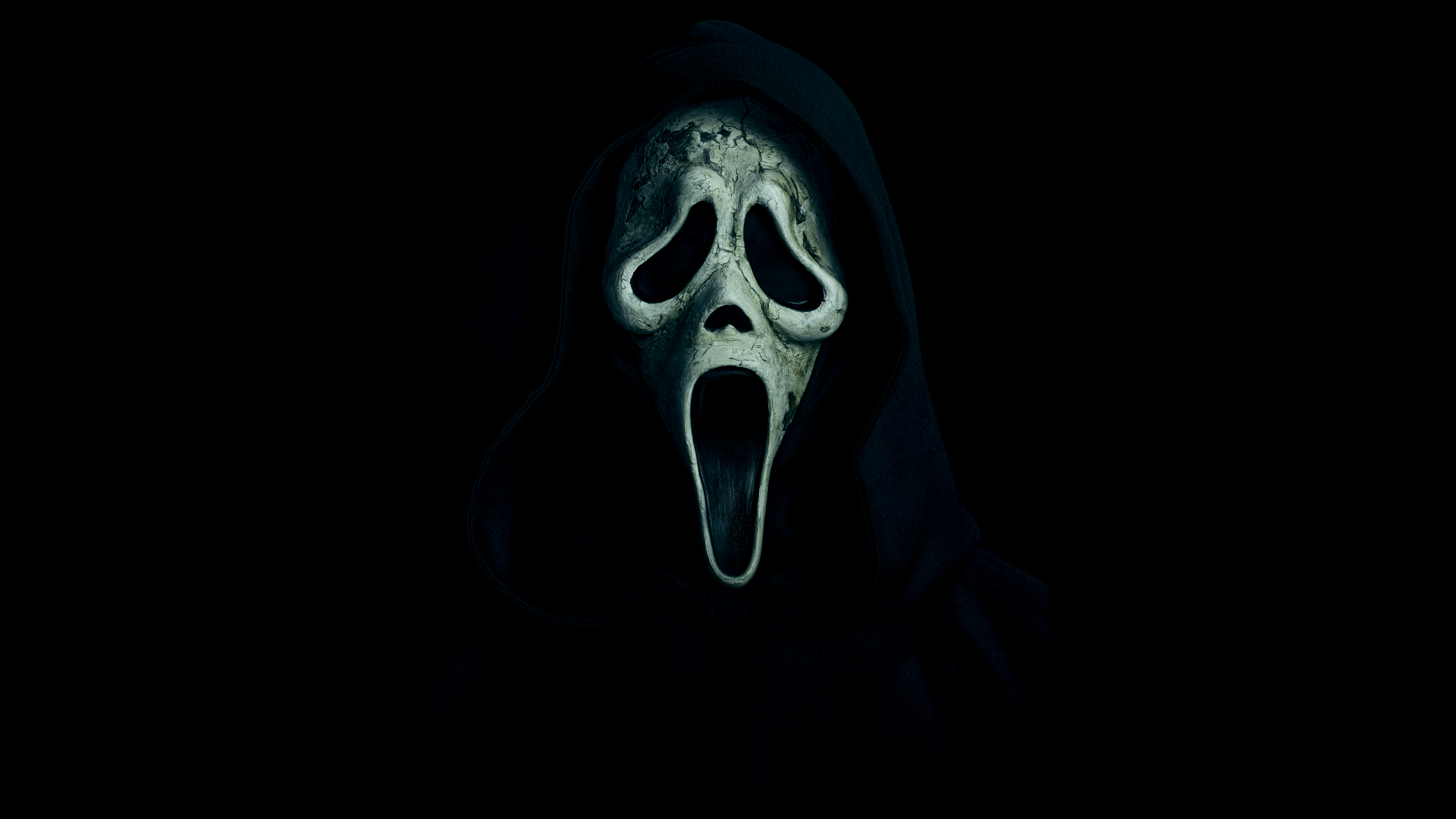 Ghostface Black background ultra HD 4K wallpaper