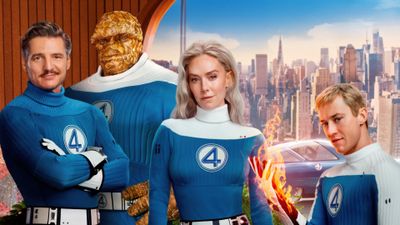 The Fantastic Four: First Steps Poster ultra HD 4K wallpaper