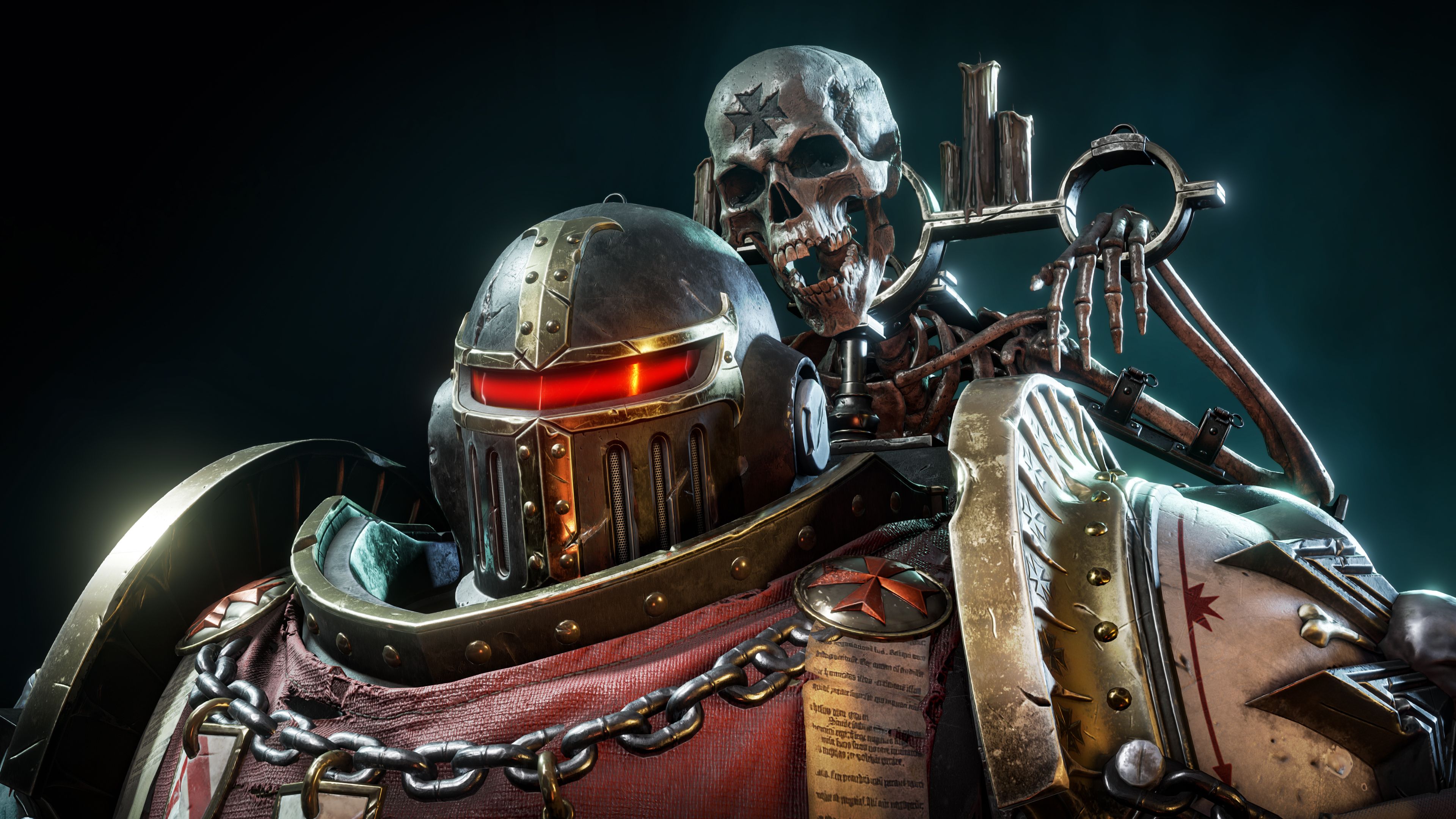 Warhammer 40K Space Marine 2 Black Templars Champion Pack ultra HD 4K wallpaper
