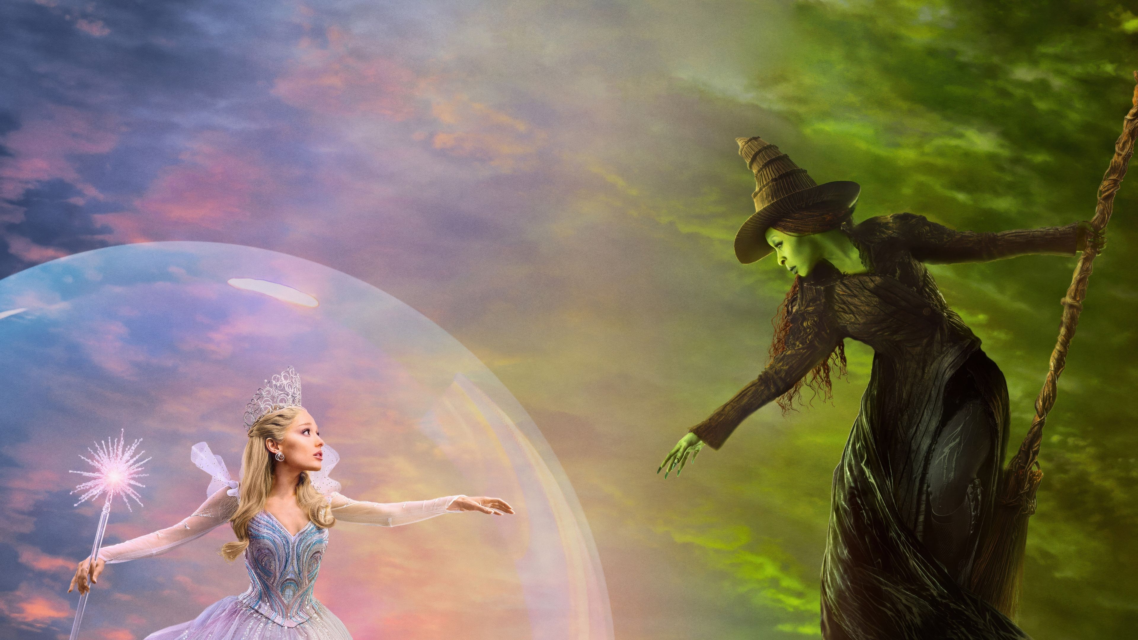 Wicked: For Good Poster ultra HD 4K wallpaper