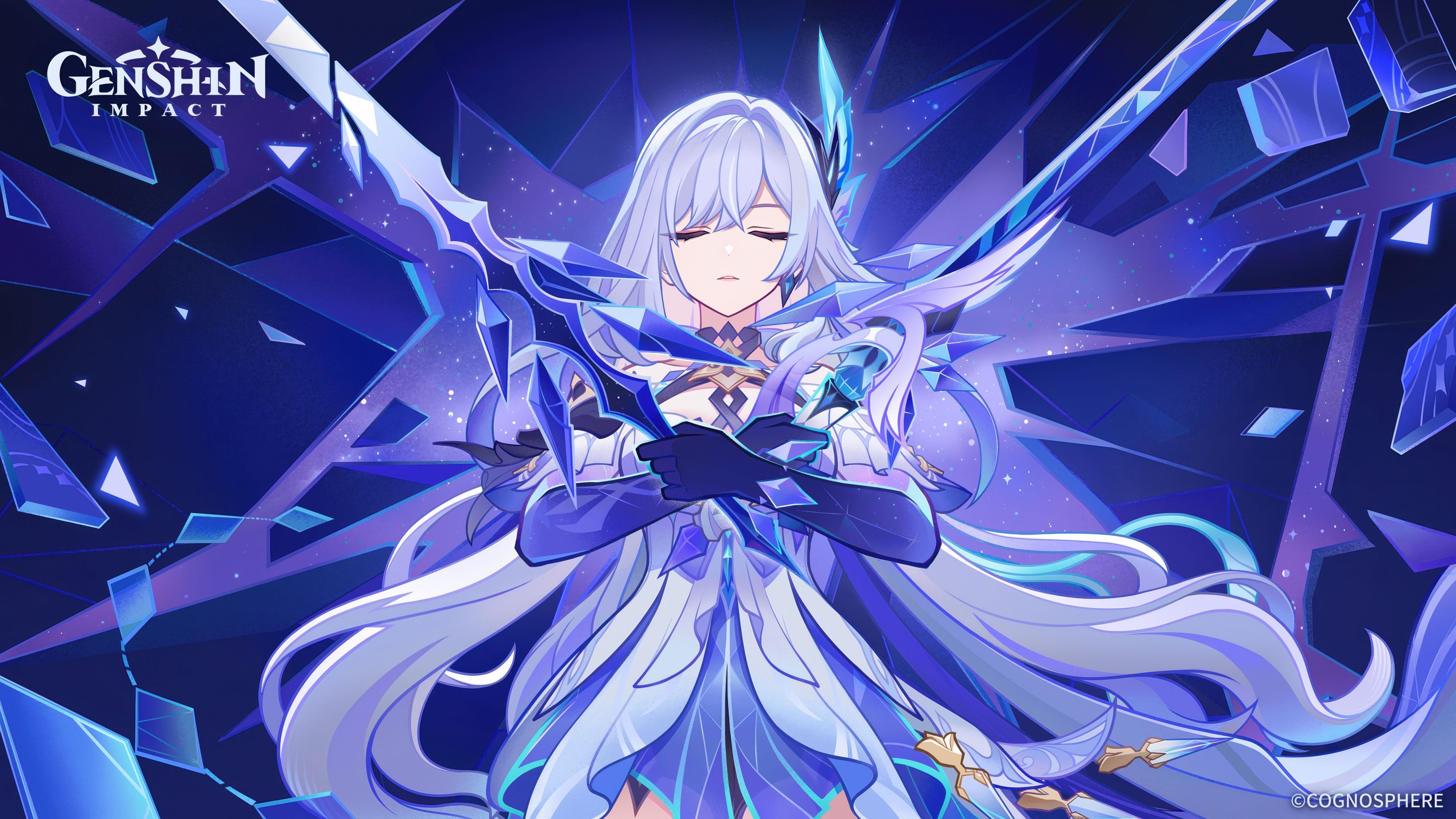 Skirk Anime girl ultra HD 4K wallpaper