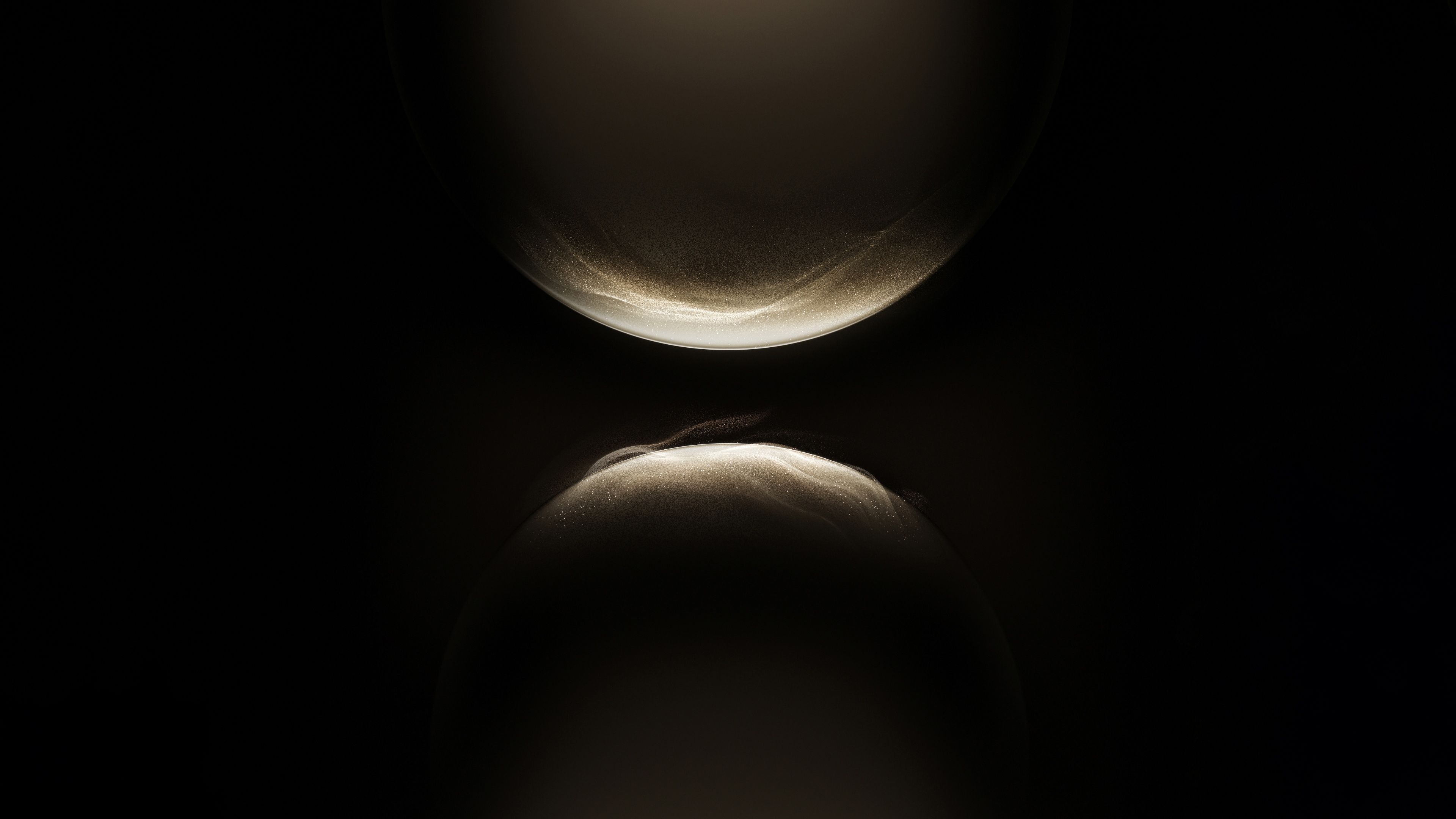 Golden Glowing particles ultra HD 4K wallpaper