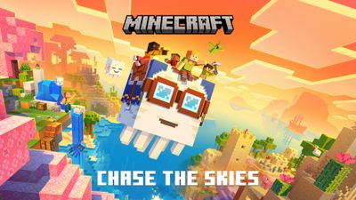 Minecraft: Chase the Skies ultra HD 4K wallpaper