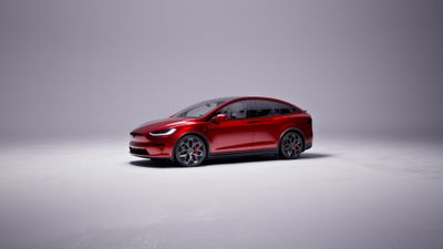 Tesla Model X Plaid 2025 ultra HD 4K wallpaper