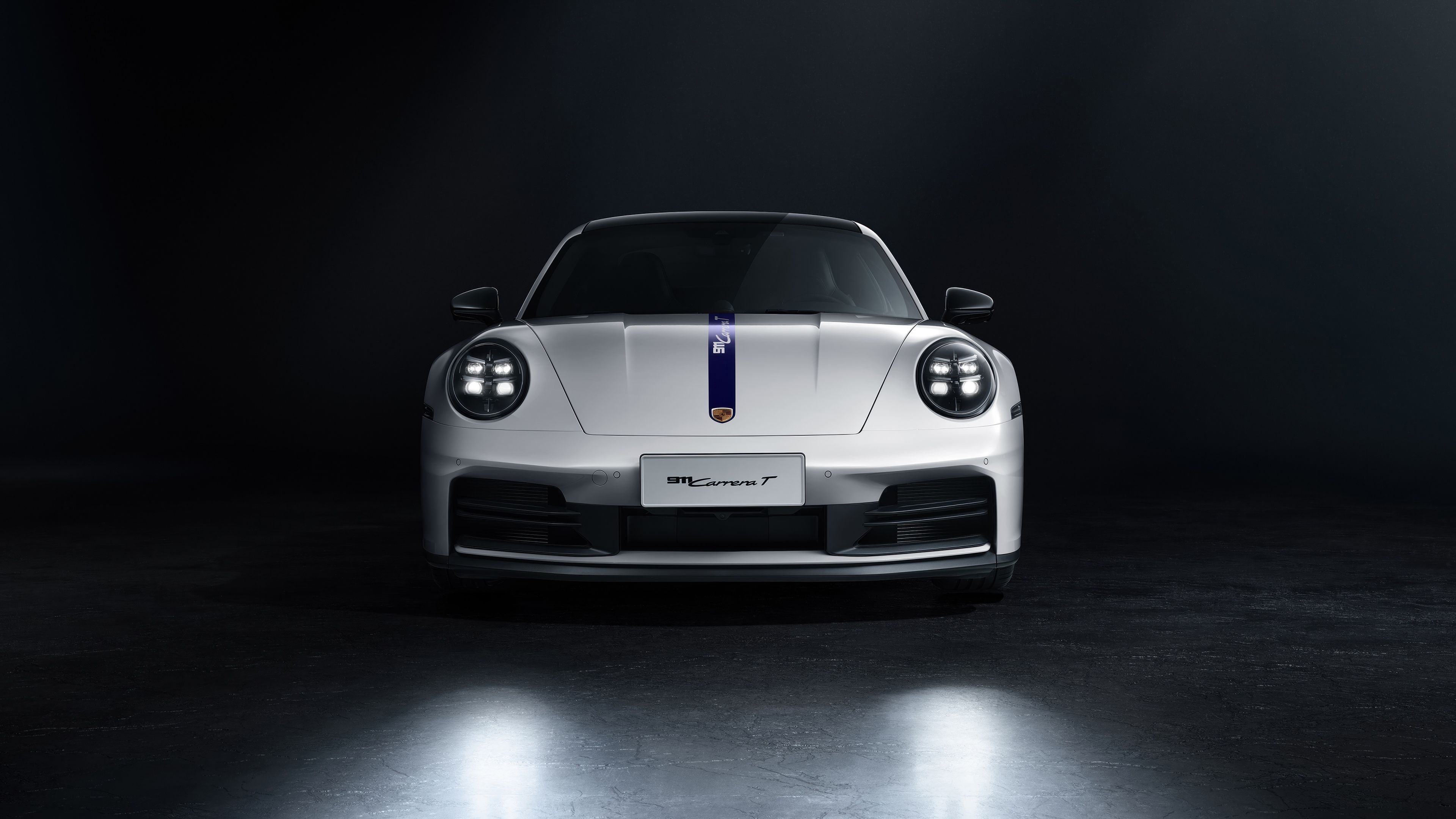 Porsche 911 Carrera T Dark background ultra HD 4K wallpaper