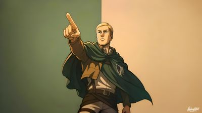 Erwin Smith Attack on Titan ultra HD 4K wallpaper