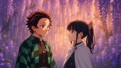Tanjiro Kamado Kanao Tsuyuri ultra HD 4K wallpaper