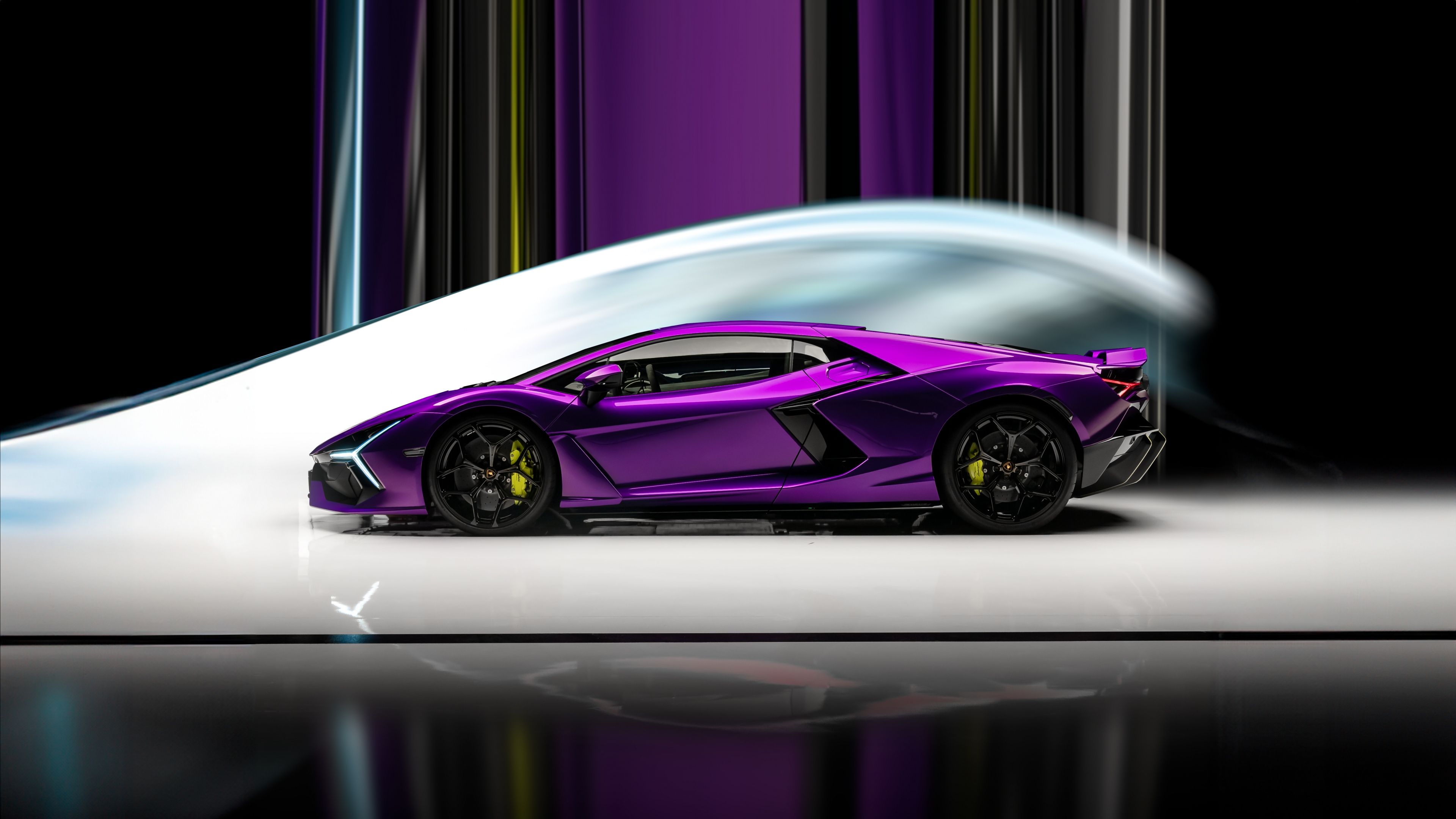 Purple Lamborghini Revuelto ultra HD 4K wallpaper