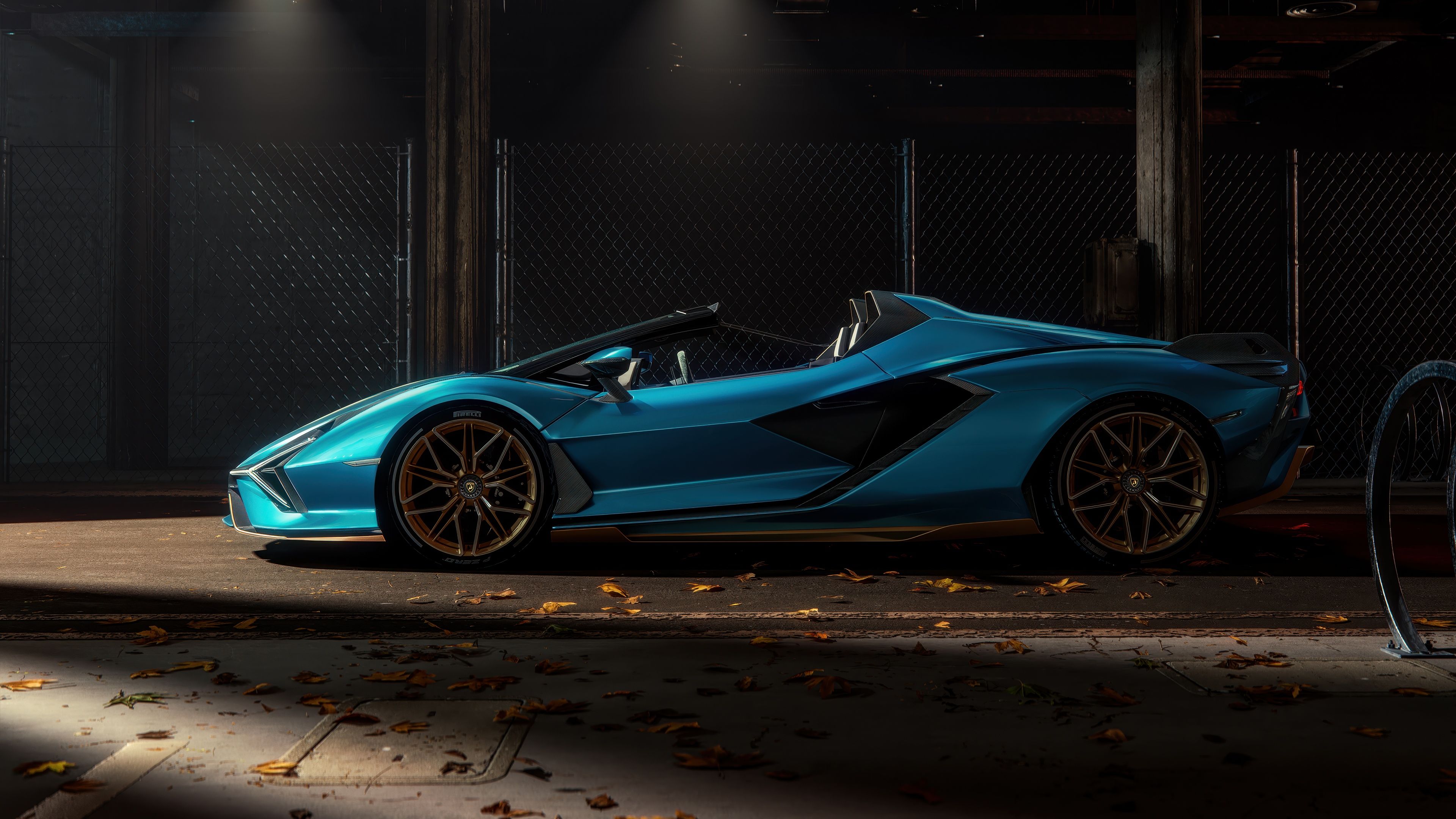 Lamborghini Sián Roadster Hanger ultra HD 4K wallpaper