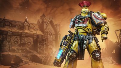 Warhammer 40K Space Marine 2 Imperial Fists ultra HD 4K wallpaper