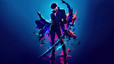 Sung Jinwoo Anime poster ultra HD 4K wallpaper