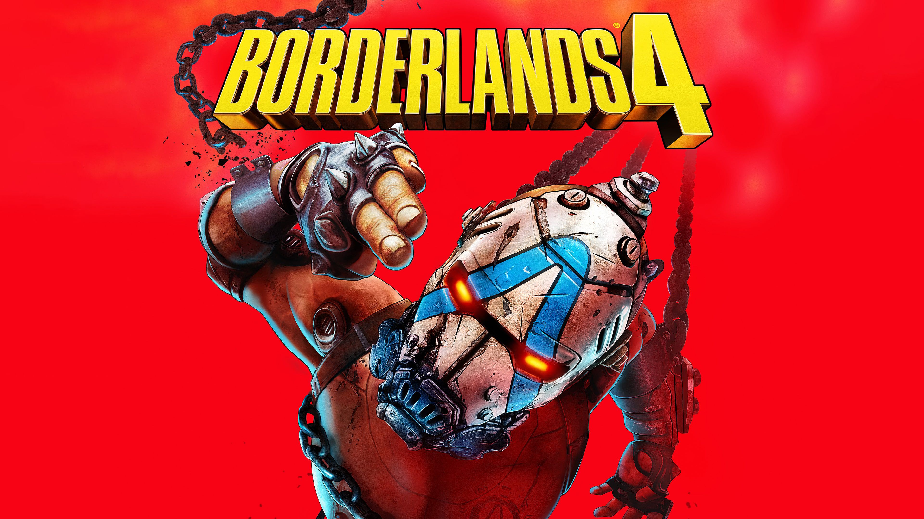 Borderlands 4 Red background ultra HD 4K wallpaper