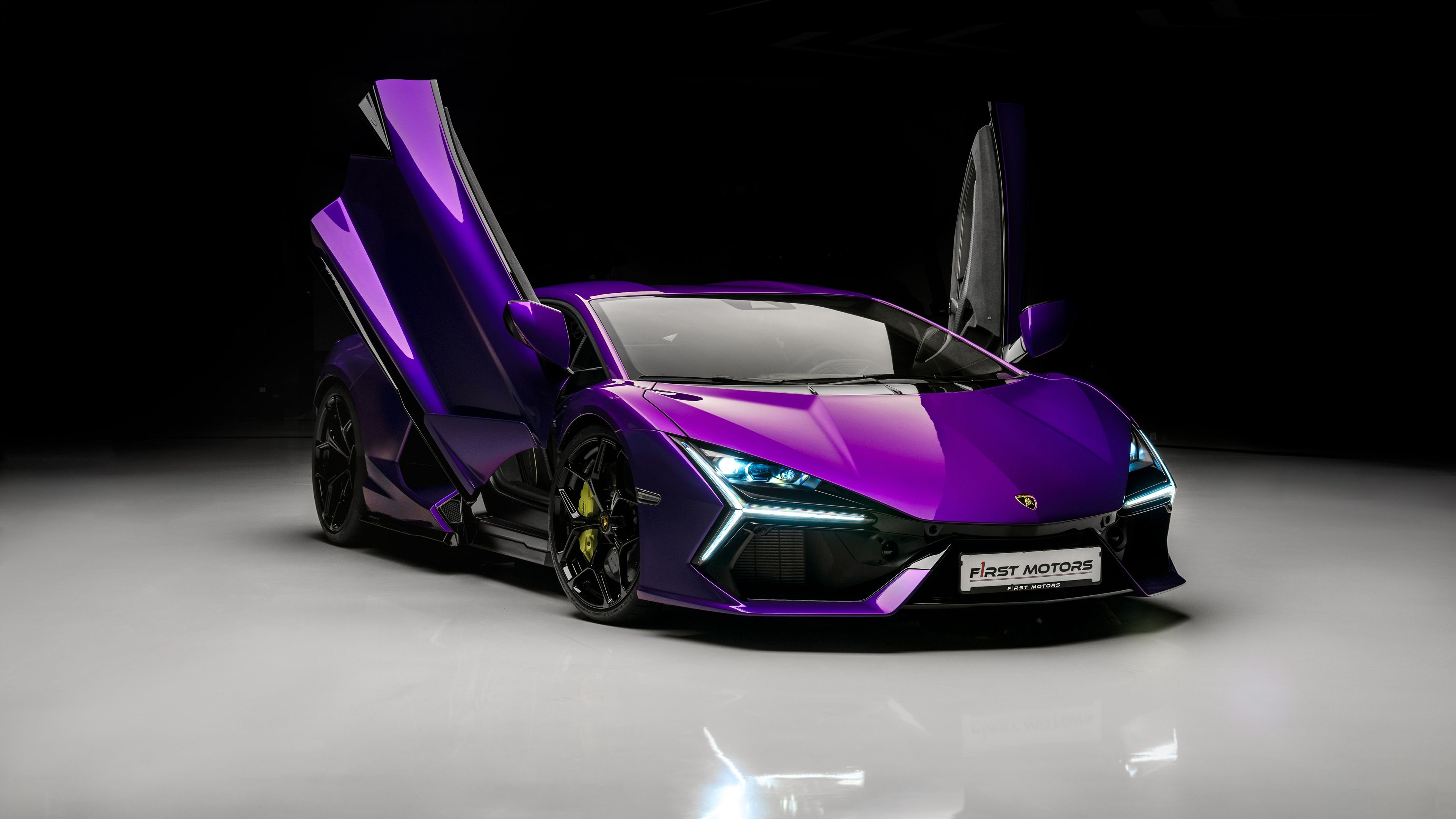 Lamborghini Revuelto Purple aesthetic ultra HD 4K wallpaper