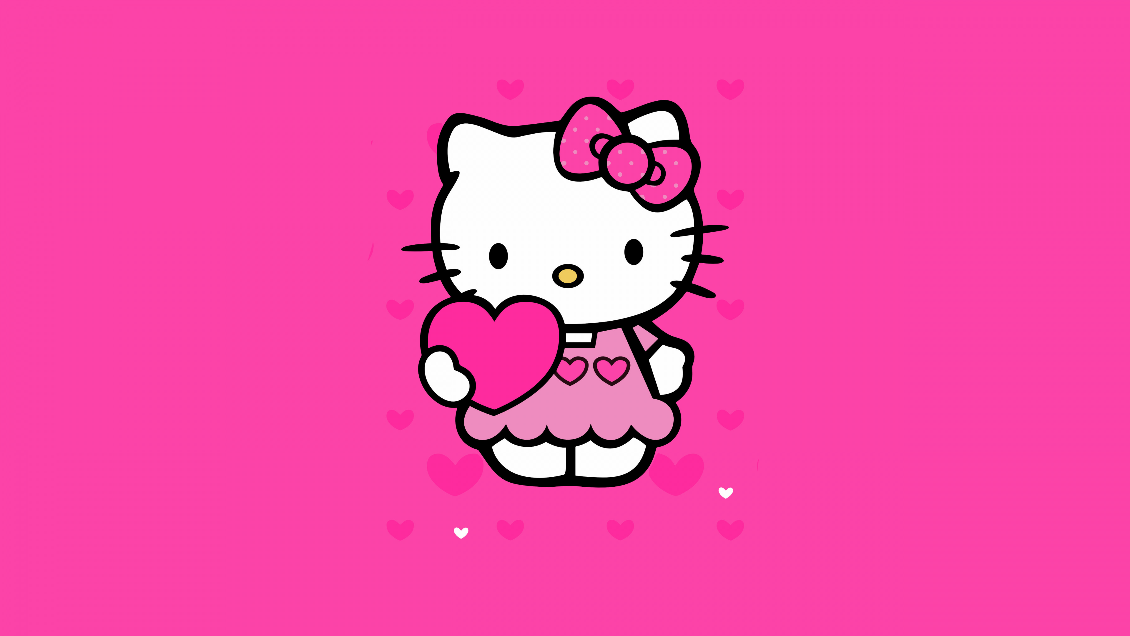 Hello Kitty Pink aesthetic ultra HD 4K wallpaper