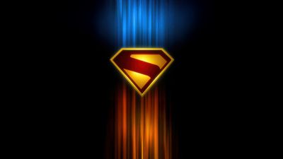 Superman New logo ultra HD 4K wallpaper
