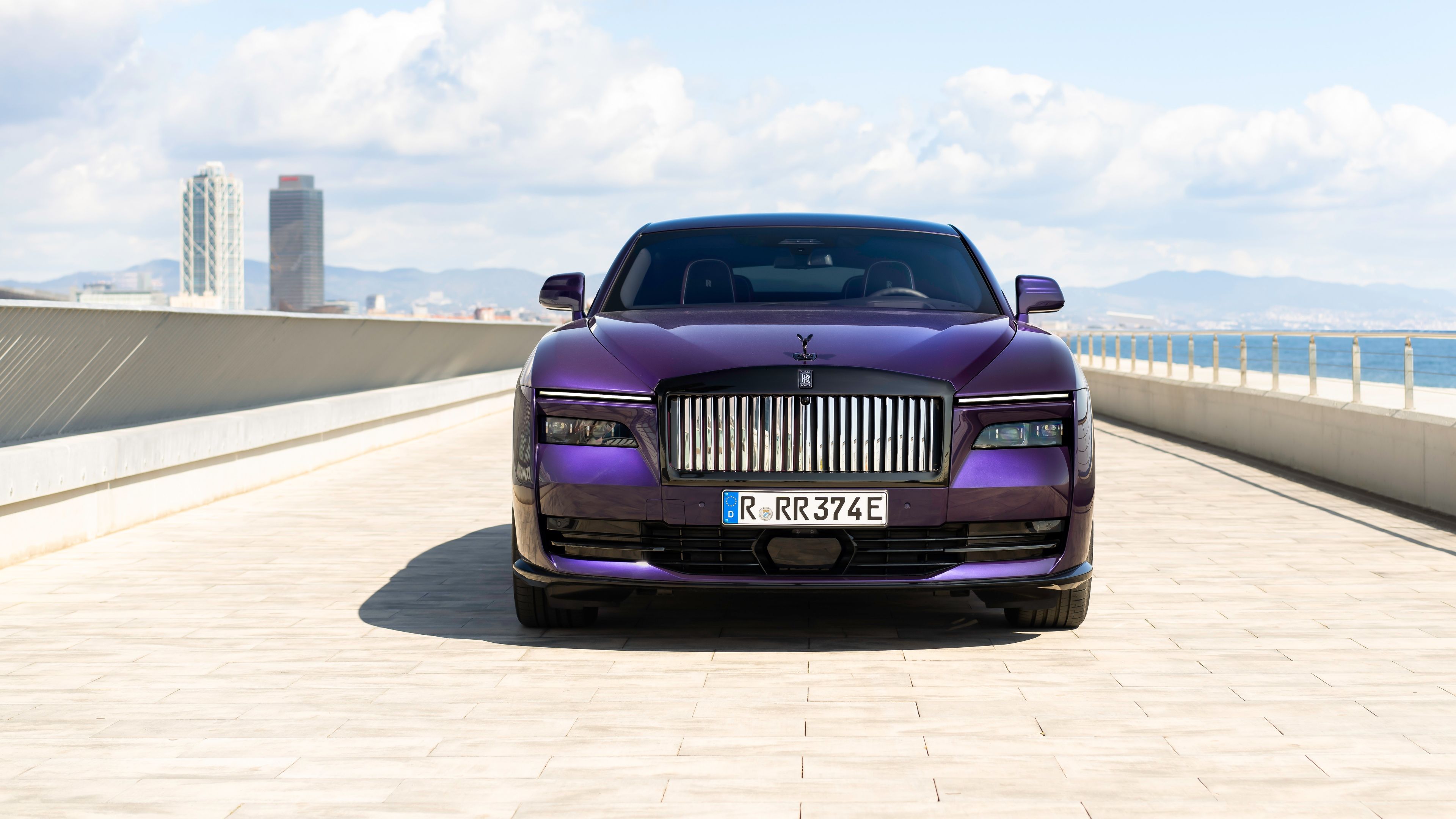 Rolls-Royce Black Badge Spectre Vapour Violet ultra HD 4K wallpaper