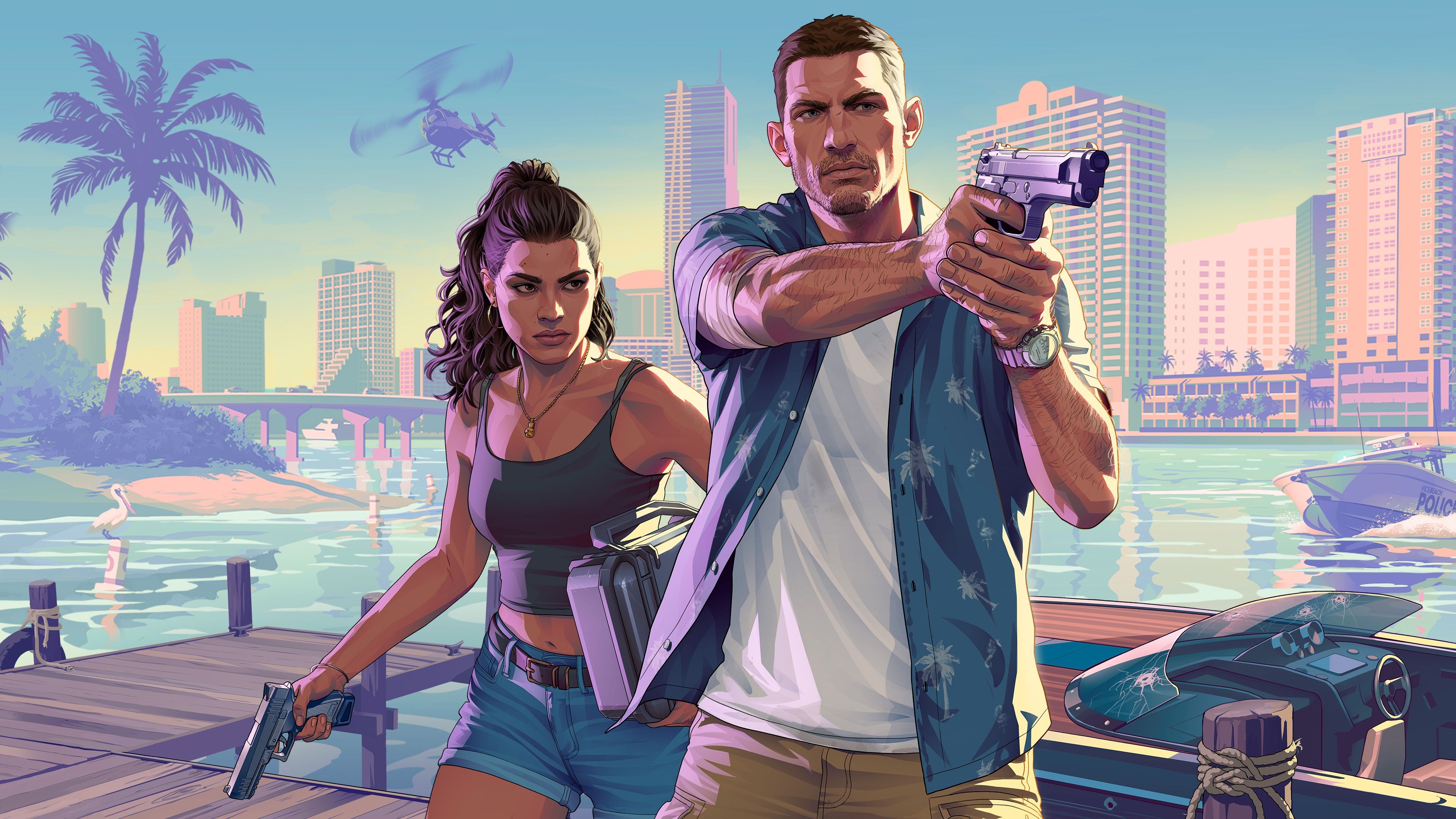 Grand Theft Auto VI Ultrawide ultra HD 4K wallpaper