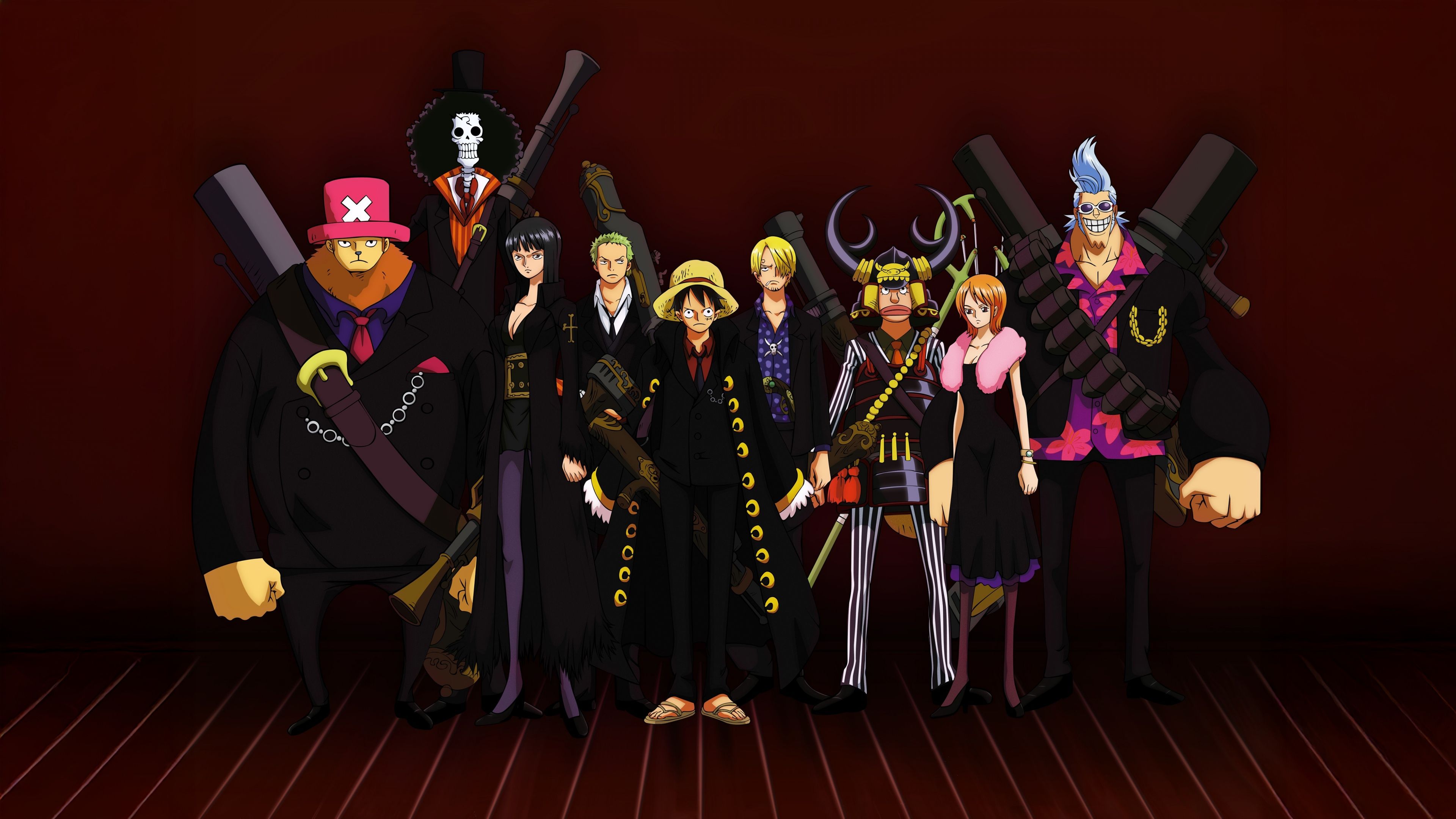 Luffy's crew One Piece ultra HD 4K wallpaper