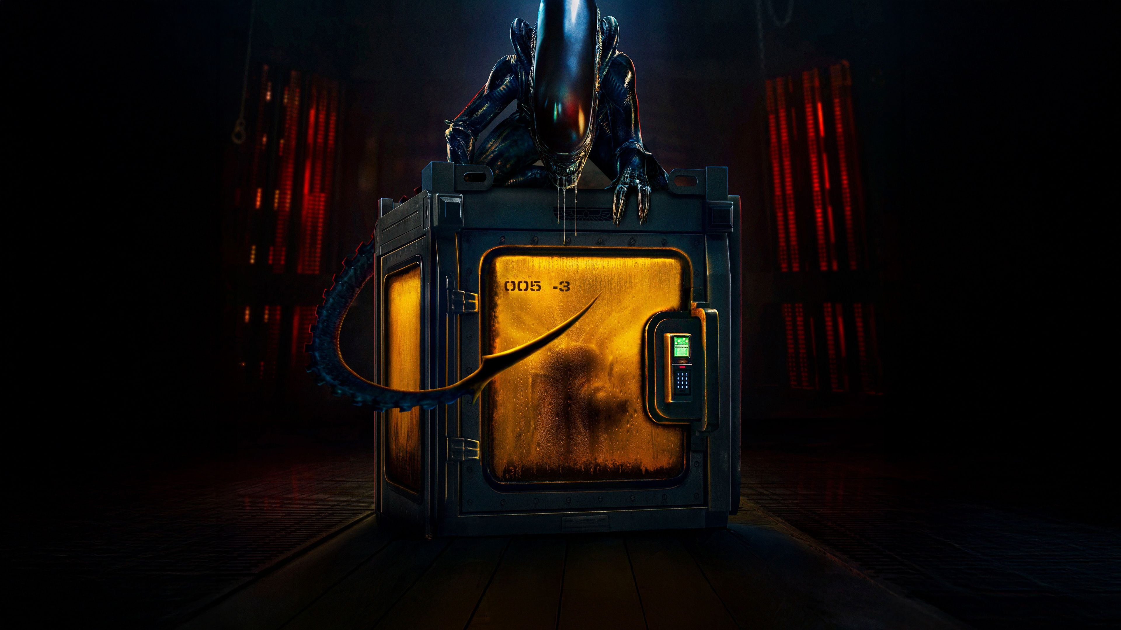 Alien: Earth Crate ultra HD 4K wallpaper