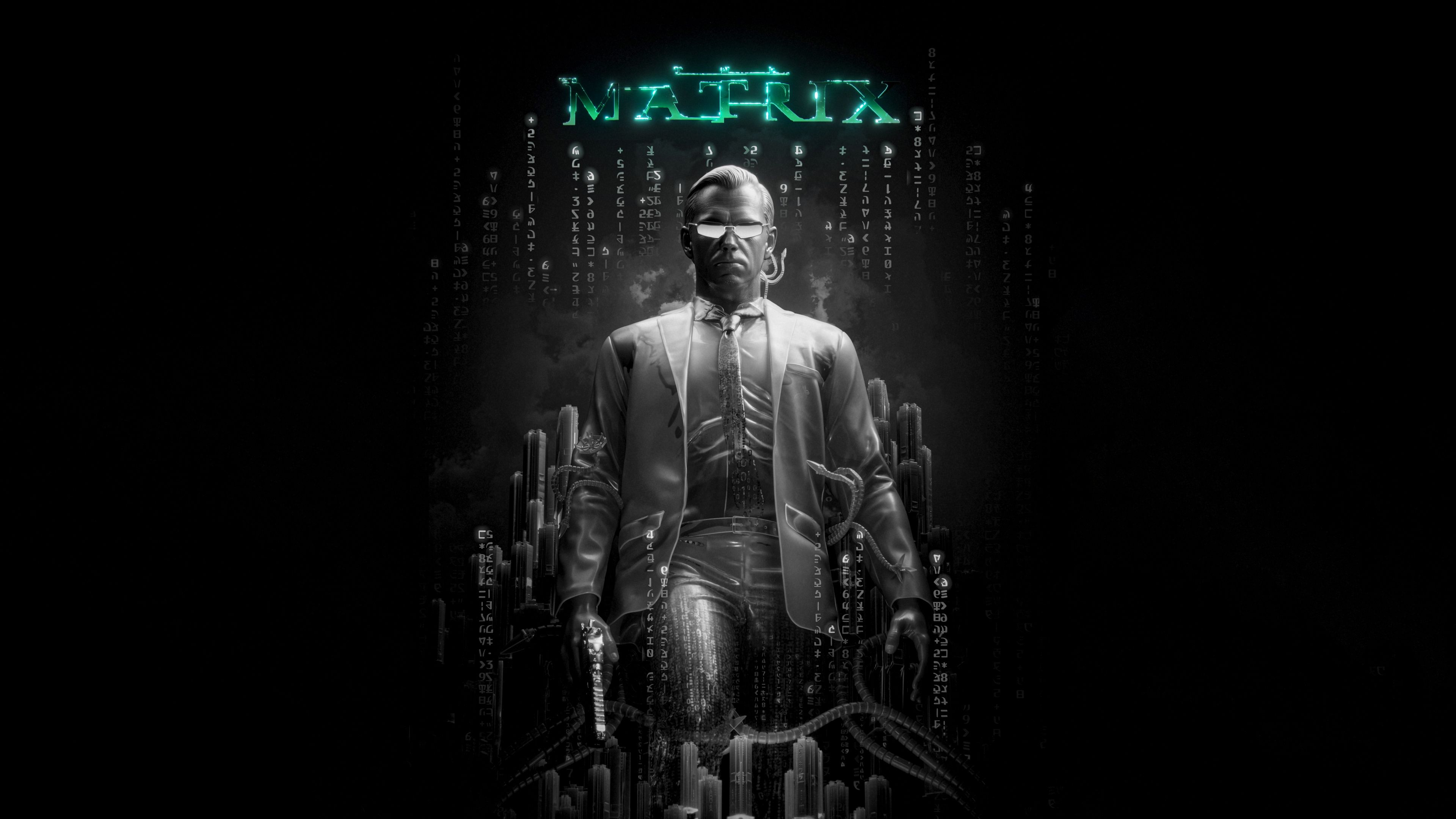 Matrix Agent Smith ultra HD 4K wallpaper