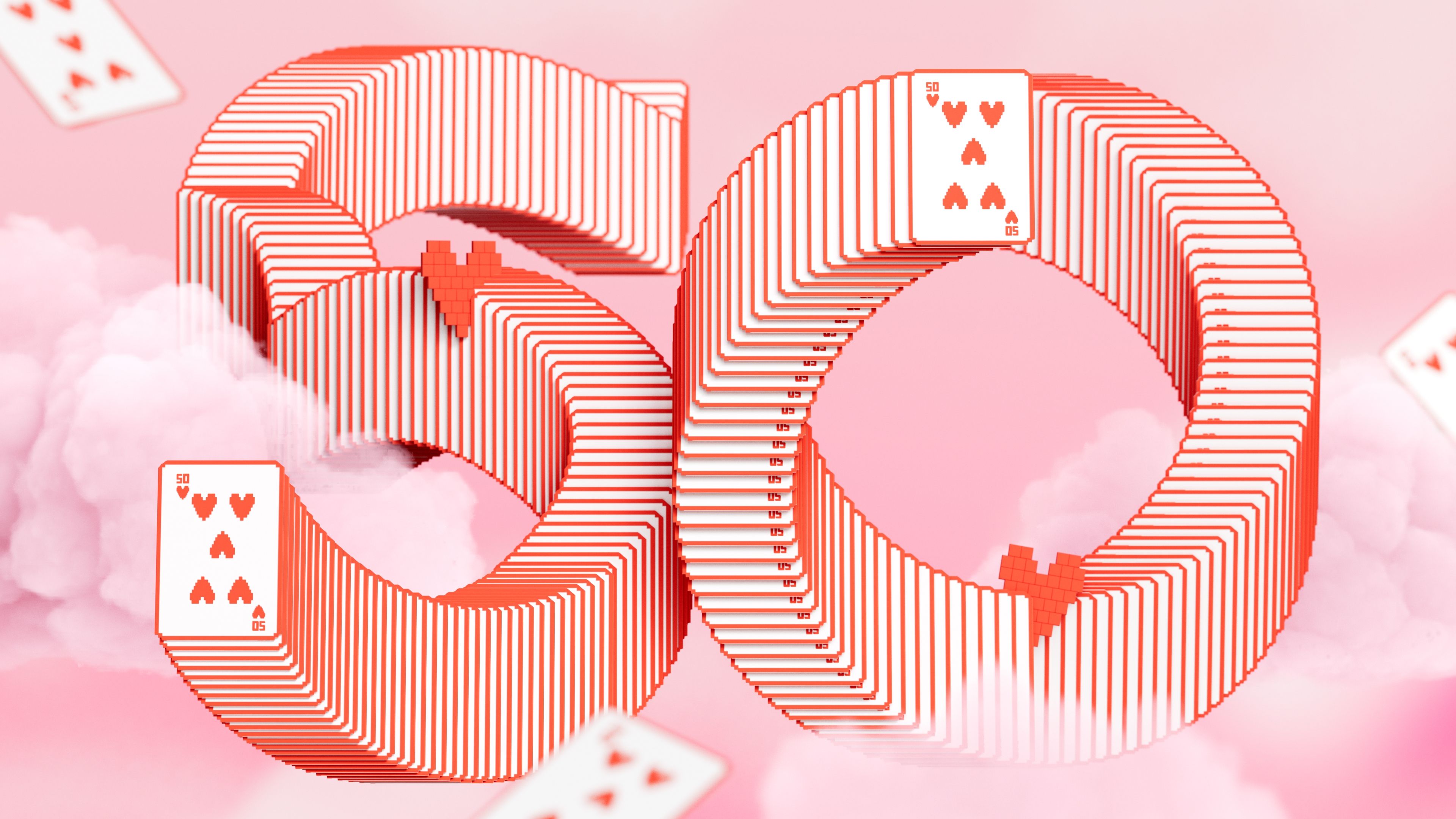 Solitaire 50th Anniversary ultra HD 4K wallpaper