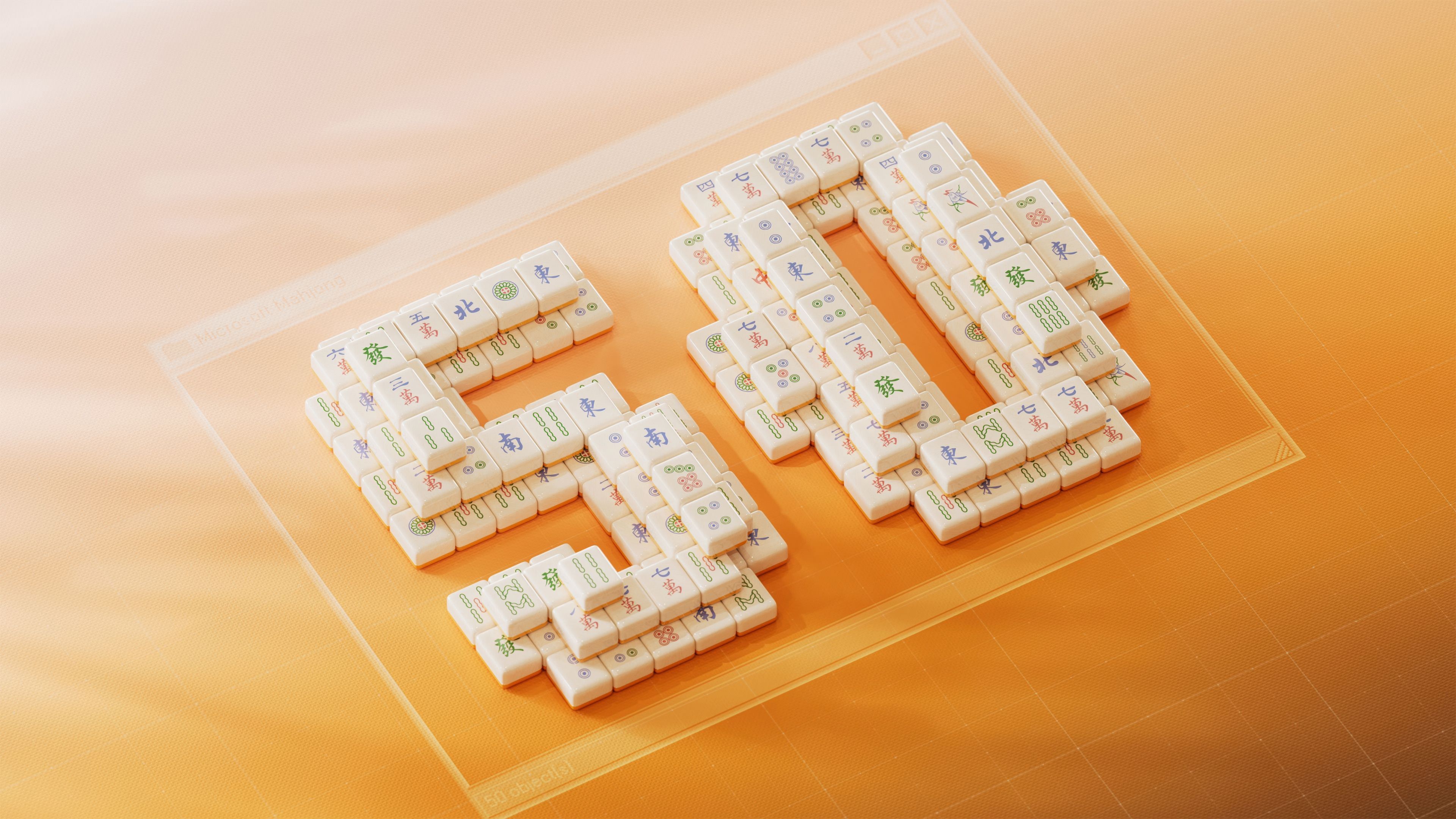 Microsoft Mahjong 50th Anniversary ultra HD 4K wallpaper