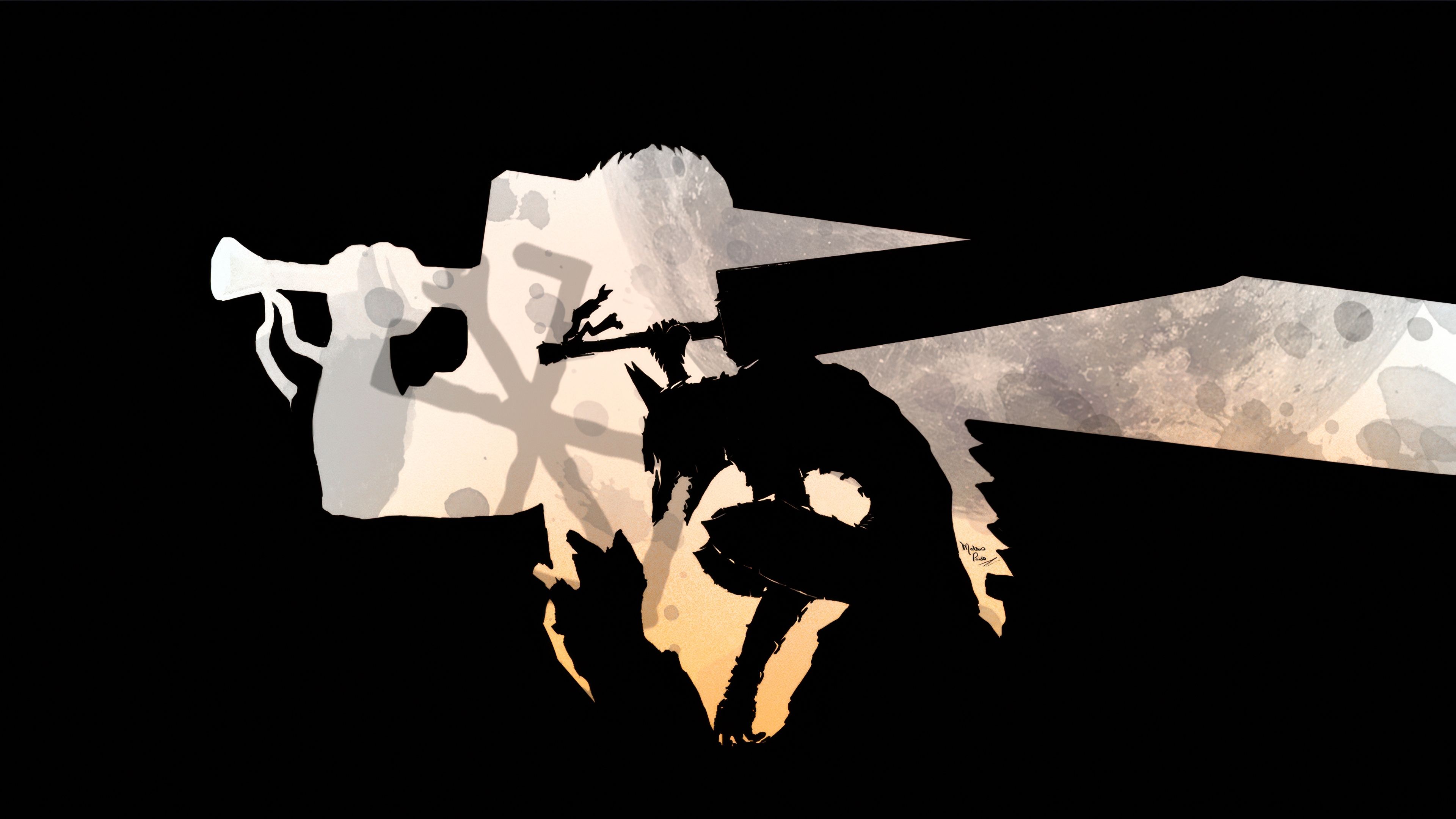 Guts Silhouette ultra HD 4K wallpaper