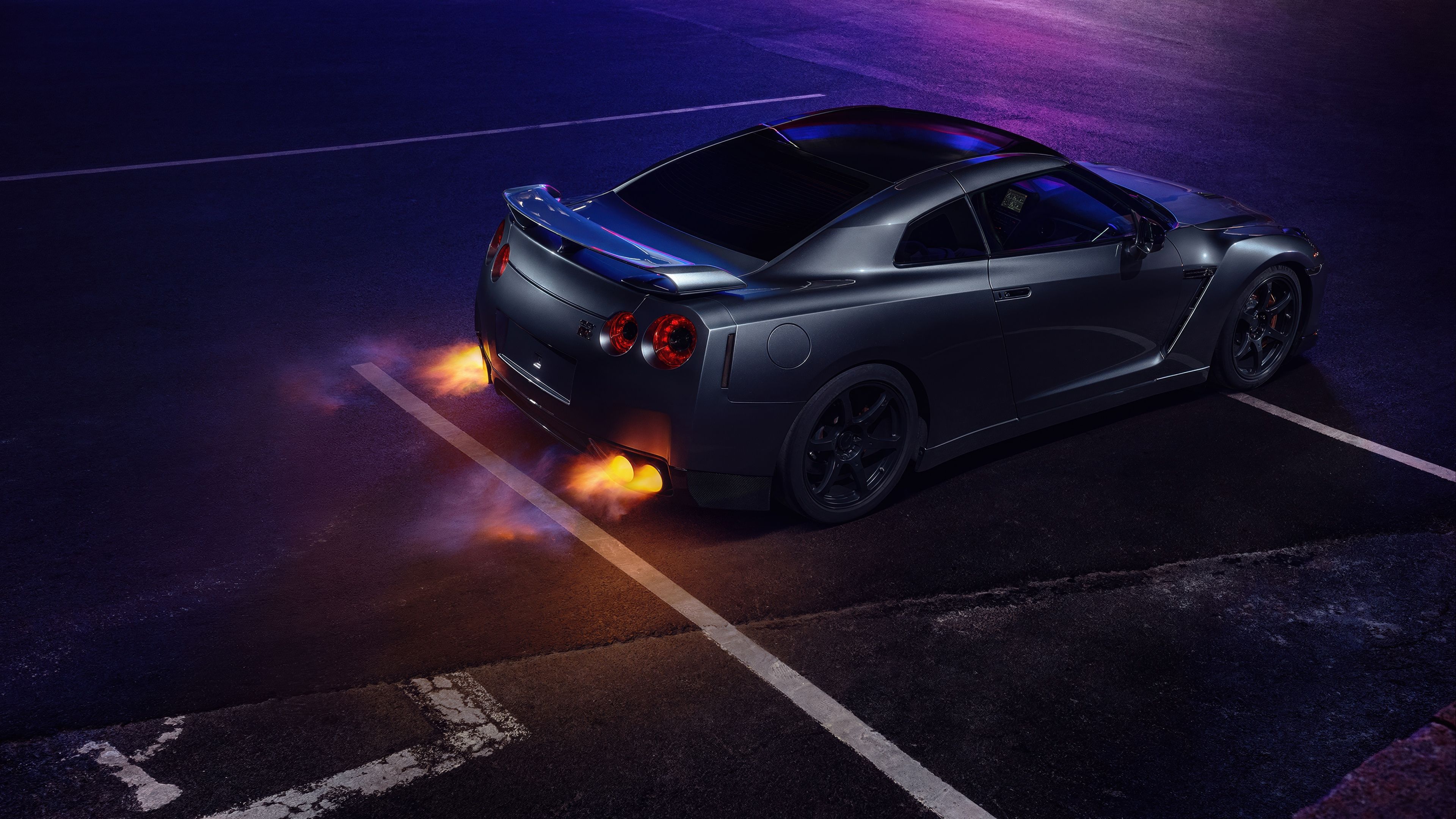 Nissan GT-R R35 Dual exhaust ultra HD 4K wallpaper