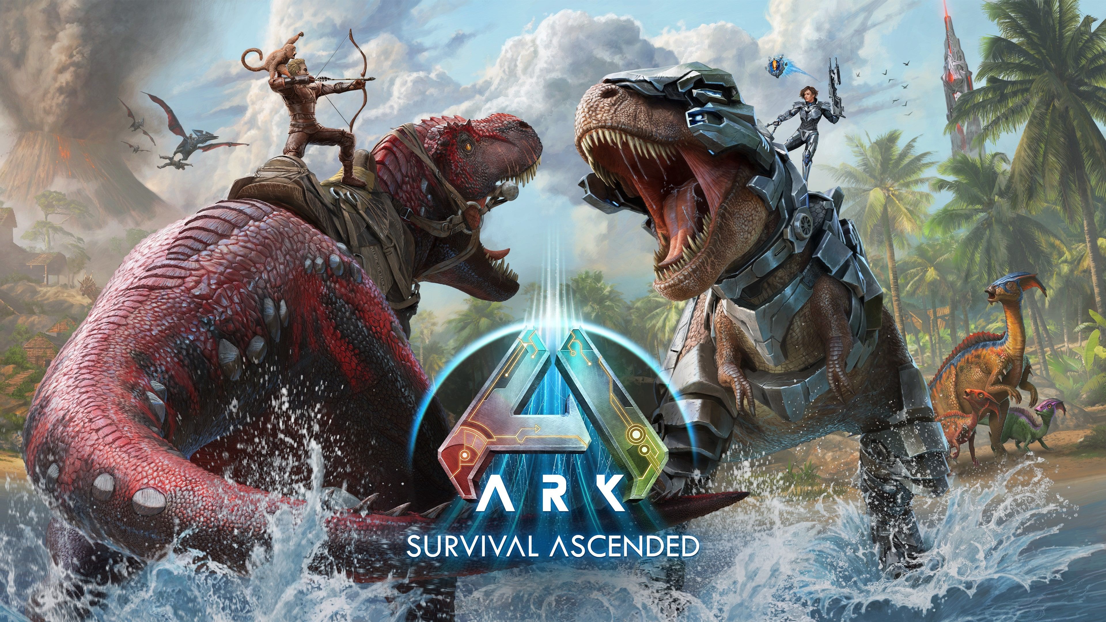 Ark: Survival Ascended Key Art ultra HD 4K wallpaper
