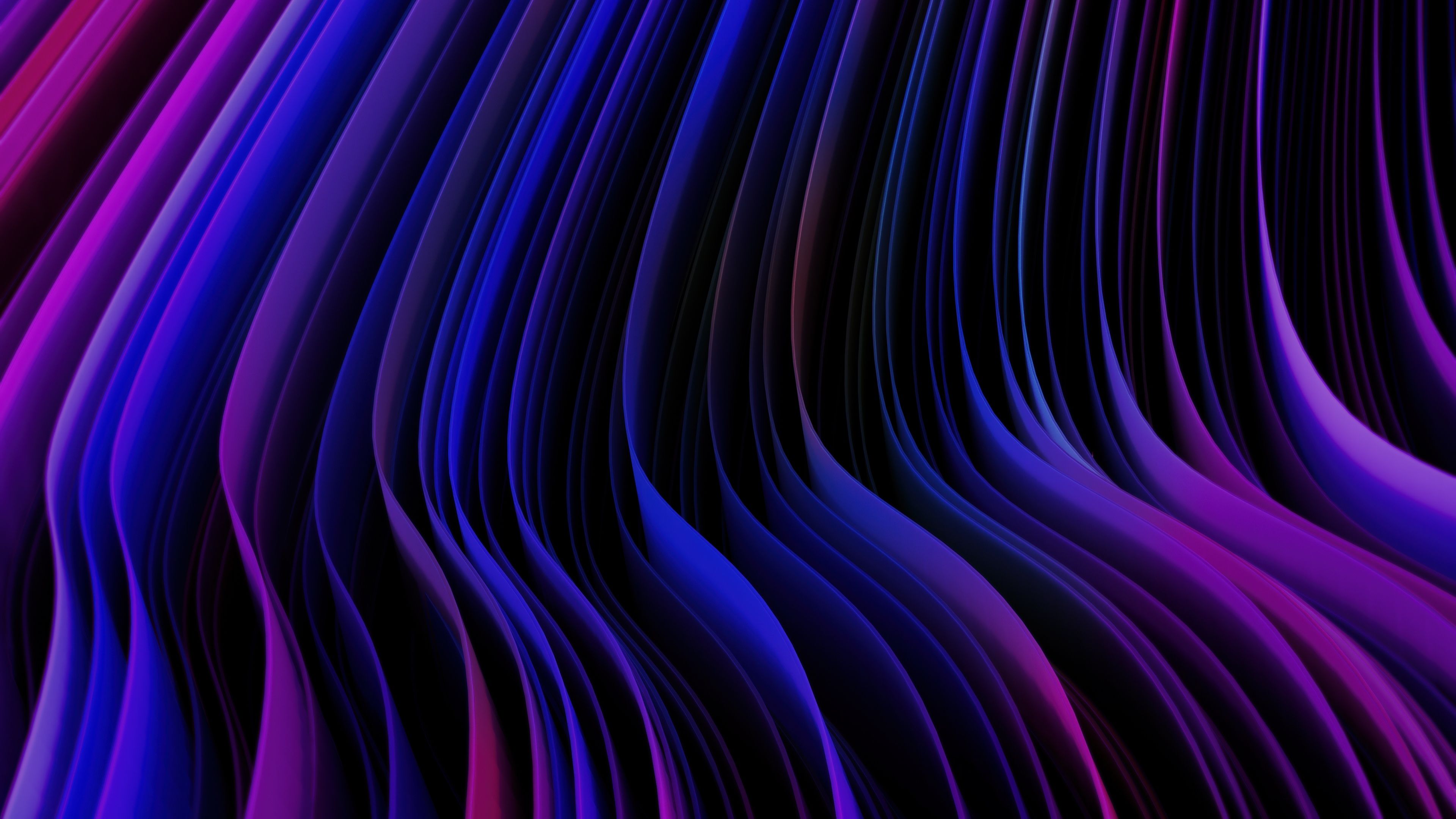 Neon Abstract Waves ultra HD 4K wallpaper