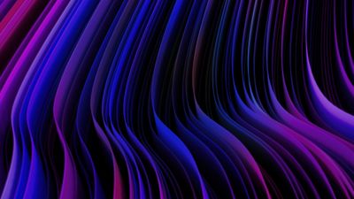 Neon Abstract Waves ultra HD 4K wallpaper