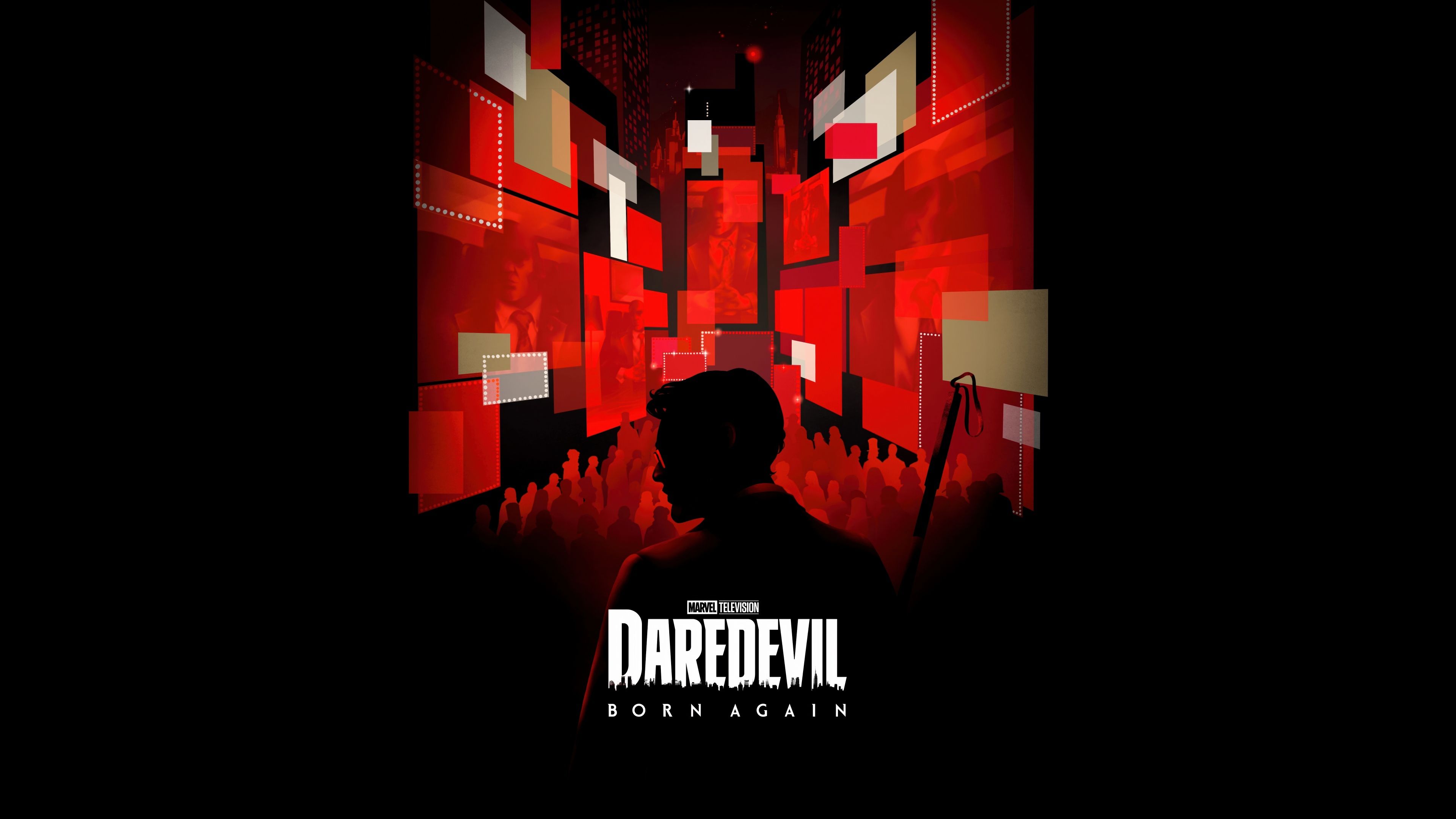 Daredevil: Born Again Dark aesthetic ultra HD 4K wallpaper