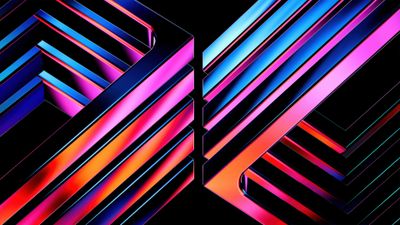 Futuristic Neon lines ultra HD 4K wallpaper