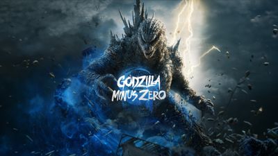 4K UHD Godzilla Minus Zero movie wallpaper, cinematic monster film desktop background in ultra high resolution.